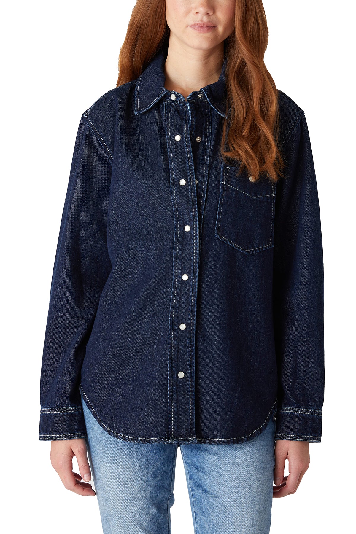 Dark Rinse Denim Shirt