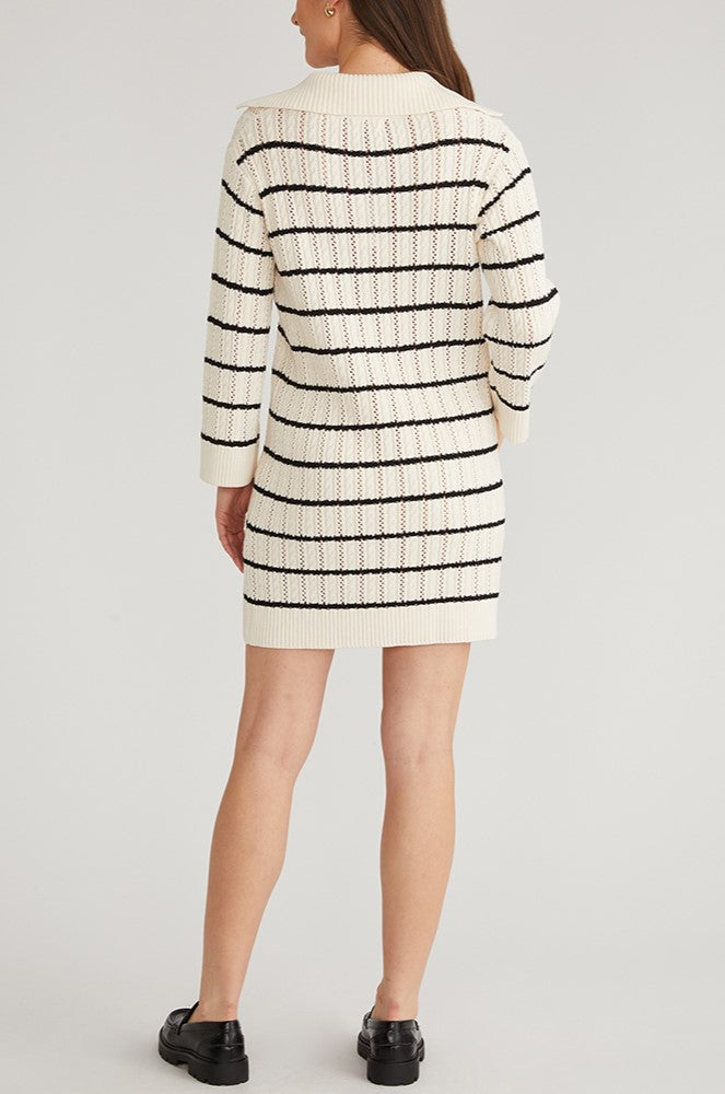 Jade Striped Sailor Collared Mini Dress