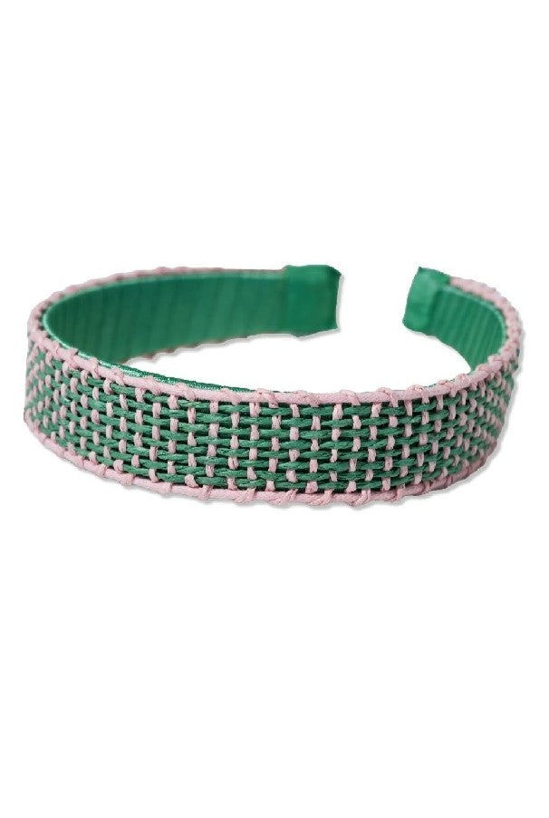 Caroline Two Color Woven Raffia Headband