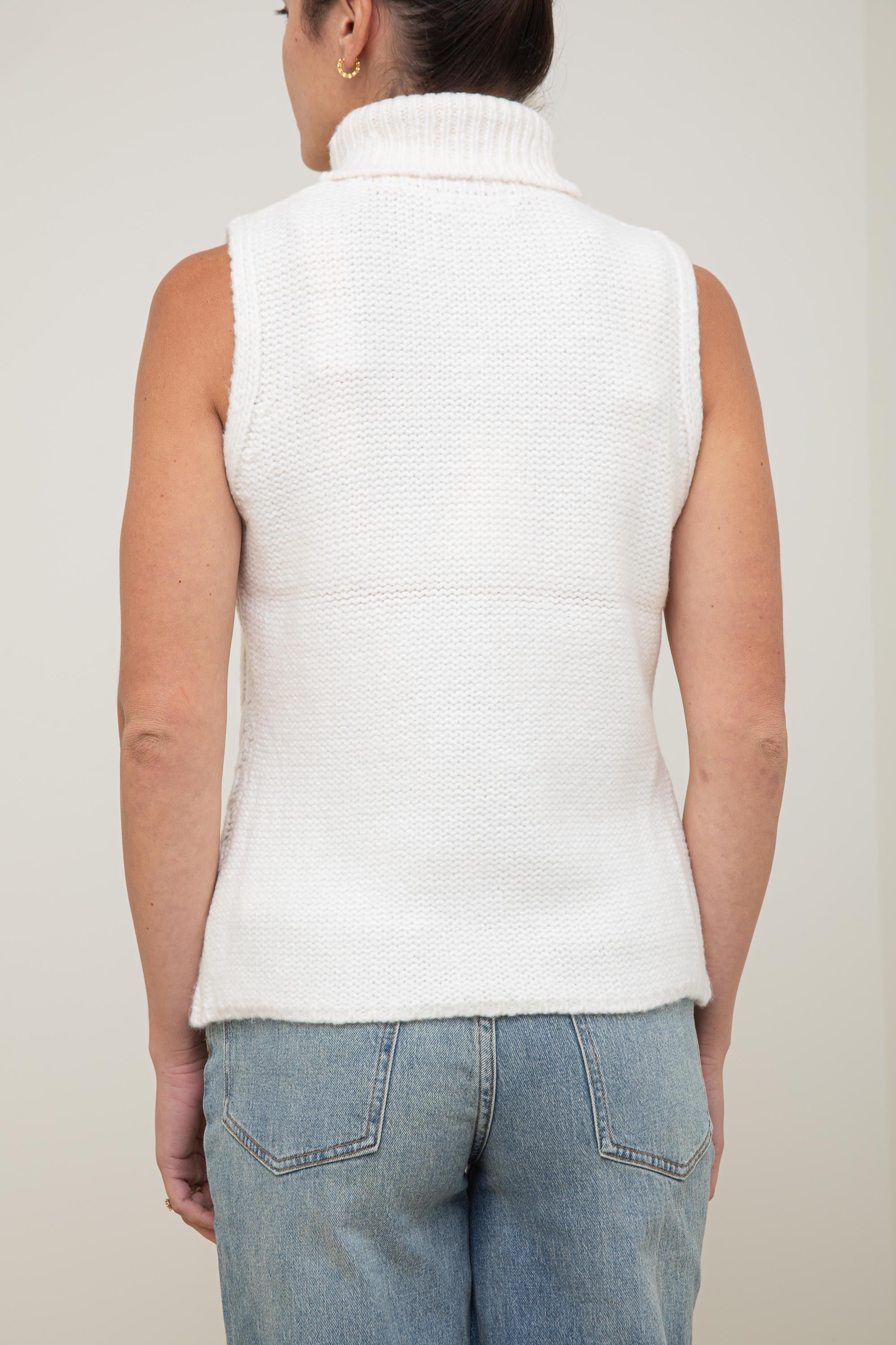 Funnel Neck Cable Vest