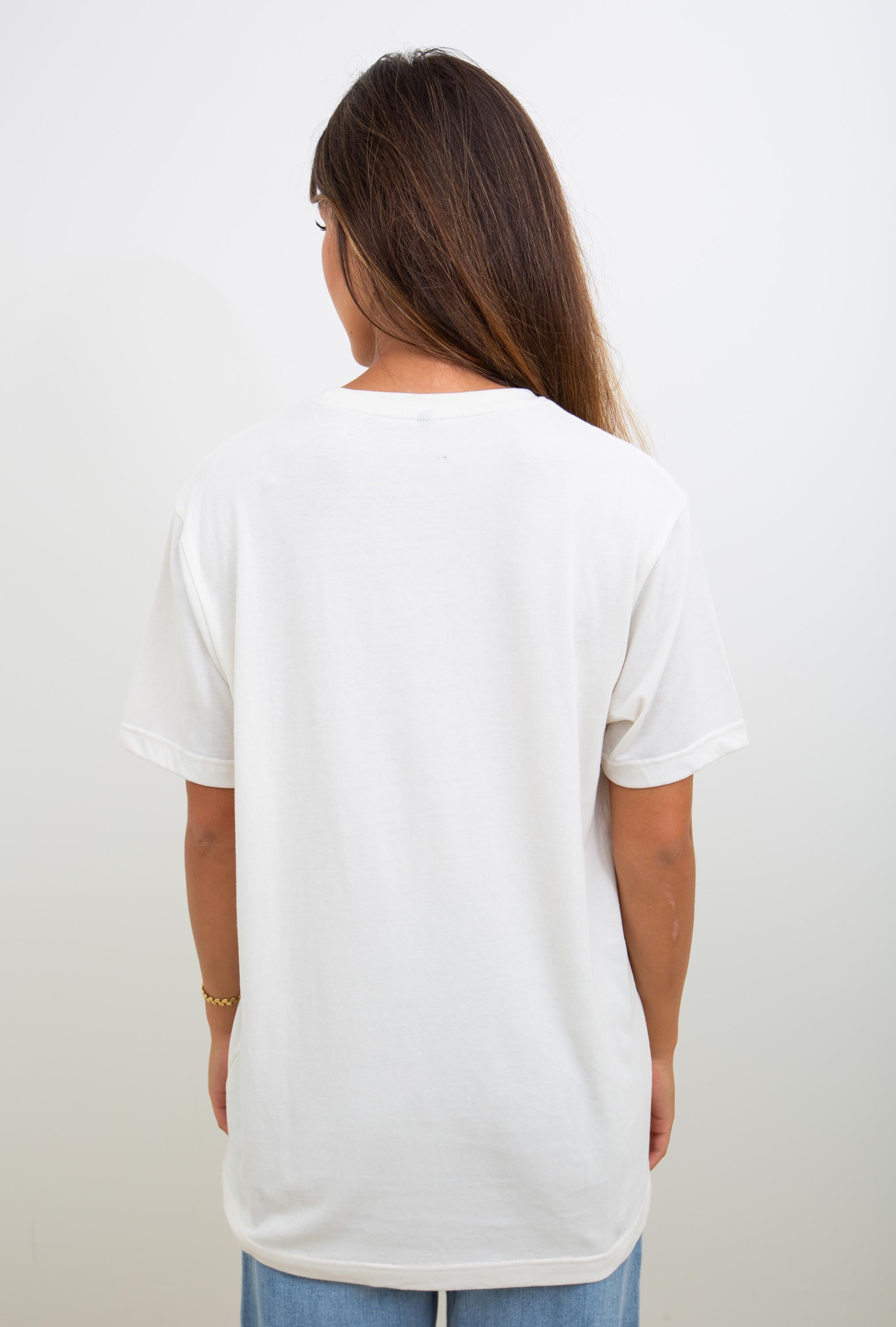 Bow Embroidered Outline Oversized Tee