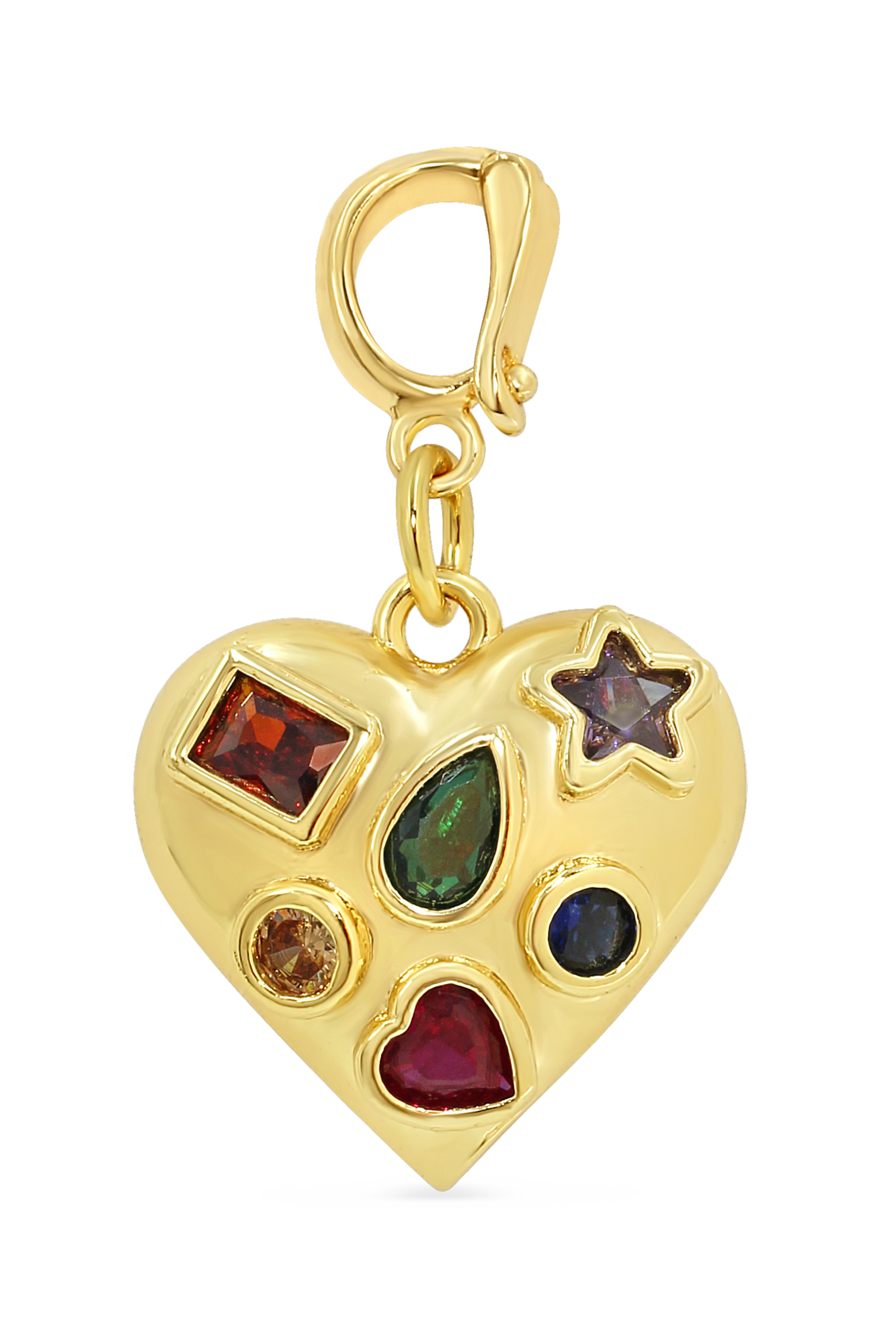 Charm Shop Gem Heart Charm