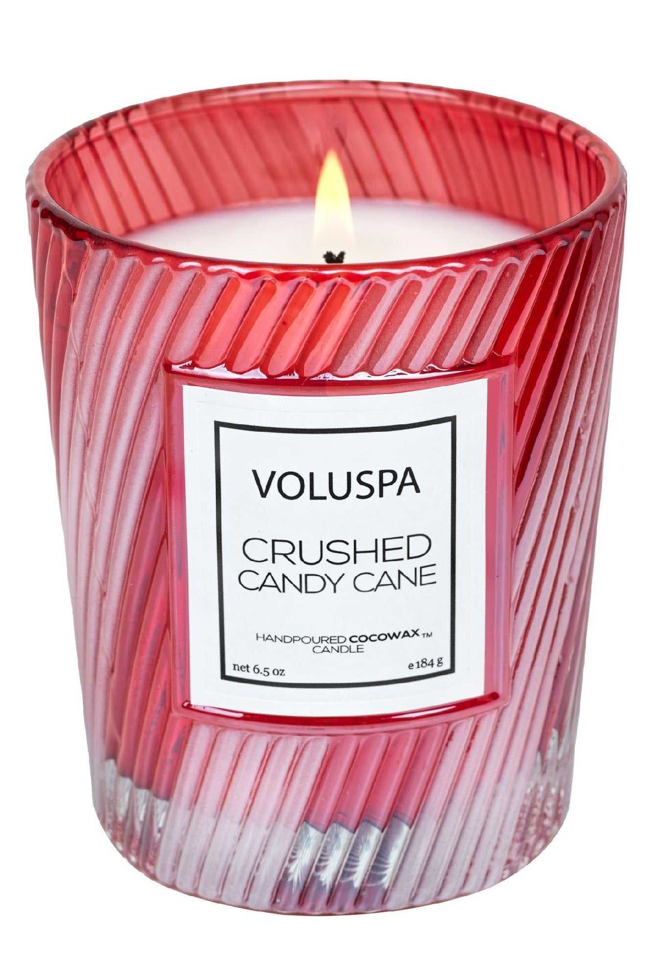 Crushed Candy Cane 6.5oz Classic Candle