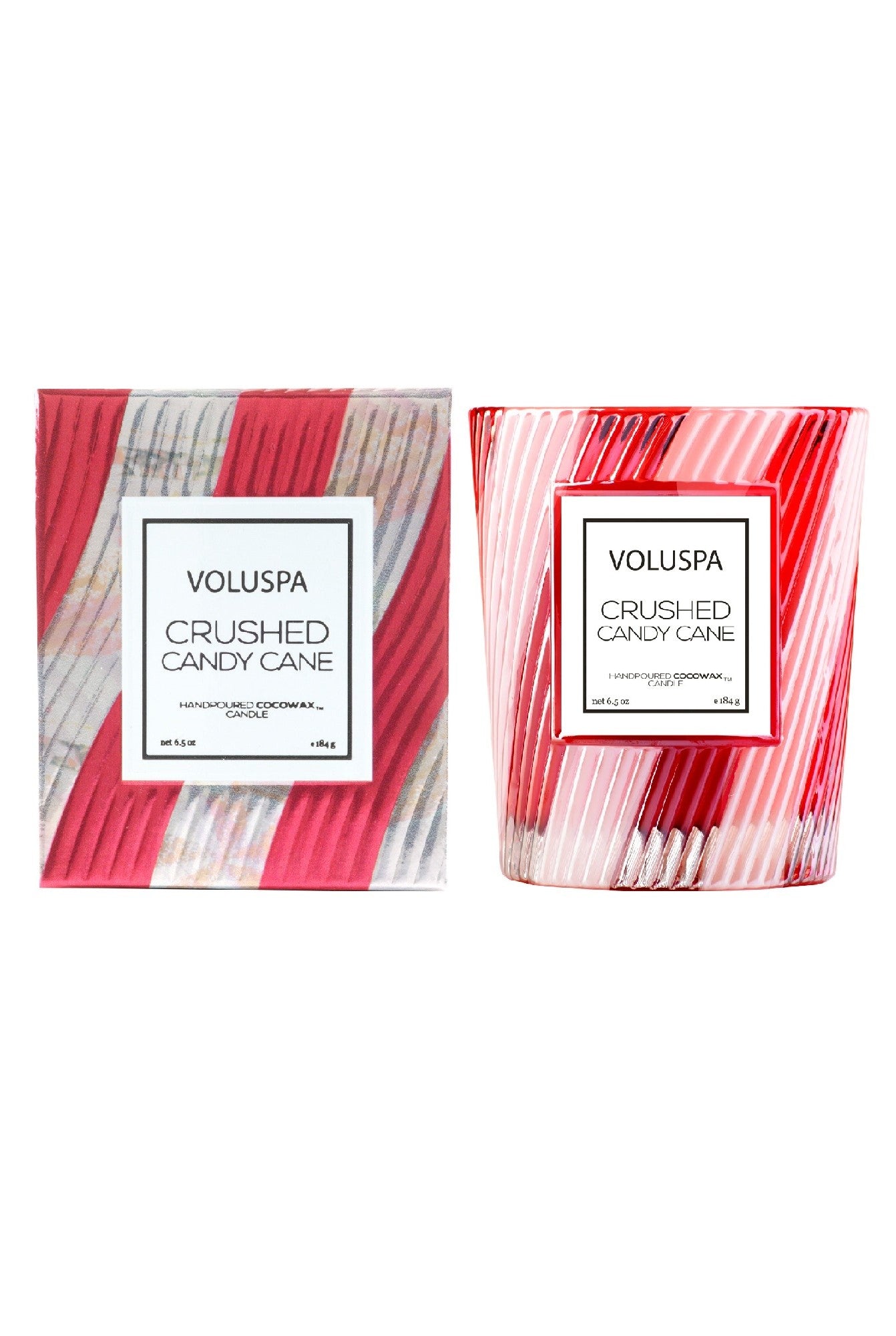 Crushed Candy Cane 6.5oz Classic Candle