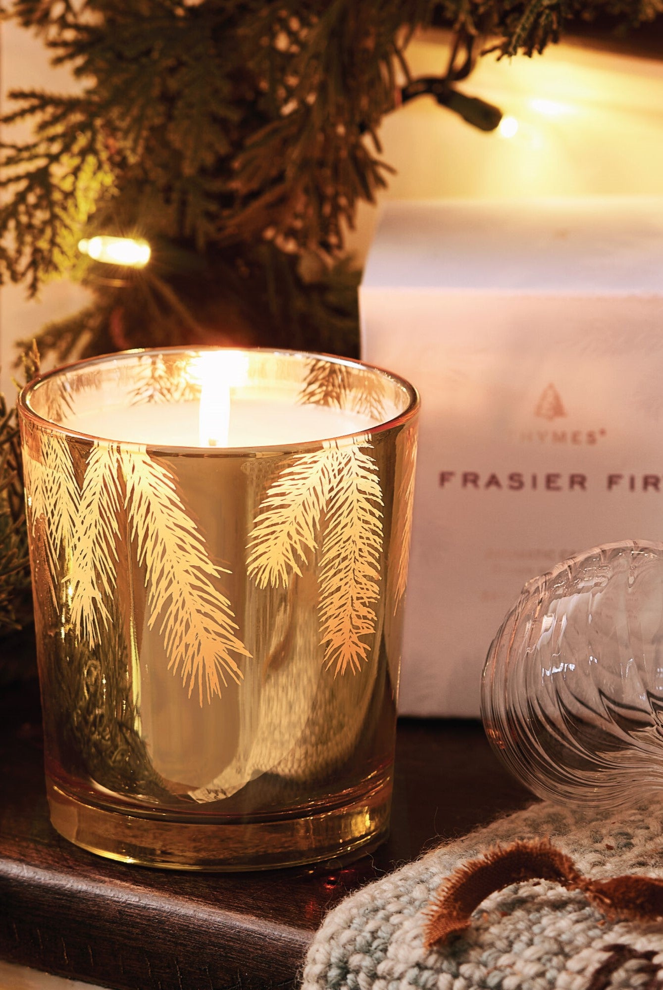 Frasier Fir 13 OZ Gold Poured Candle