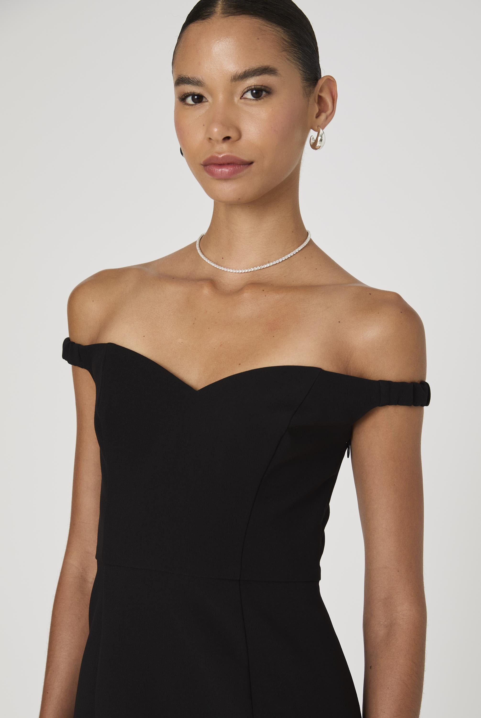 Azra Twill Sweetheart Mini Dress