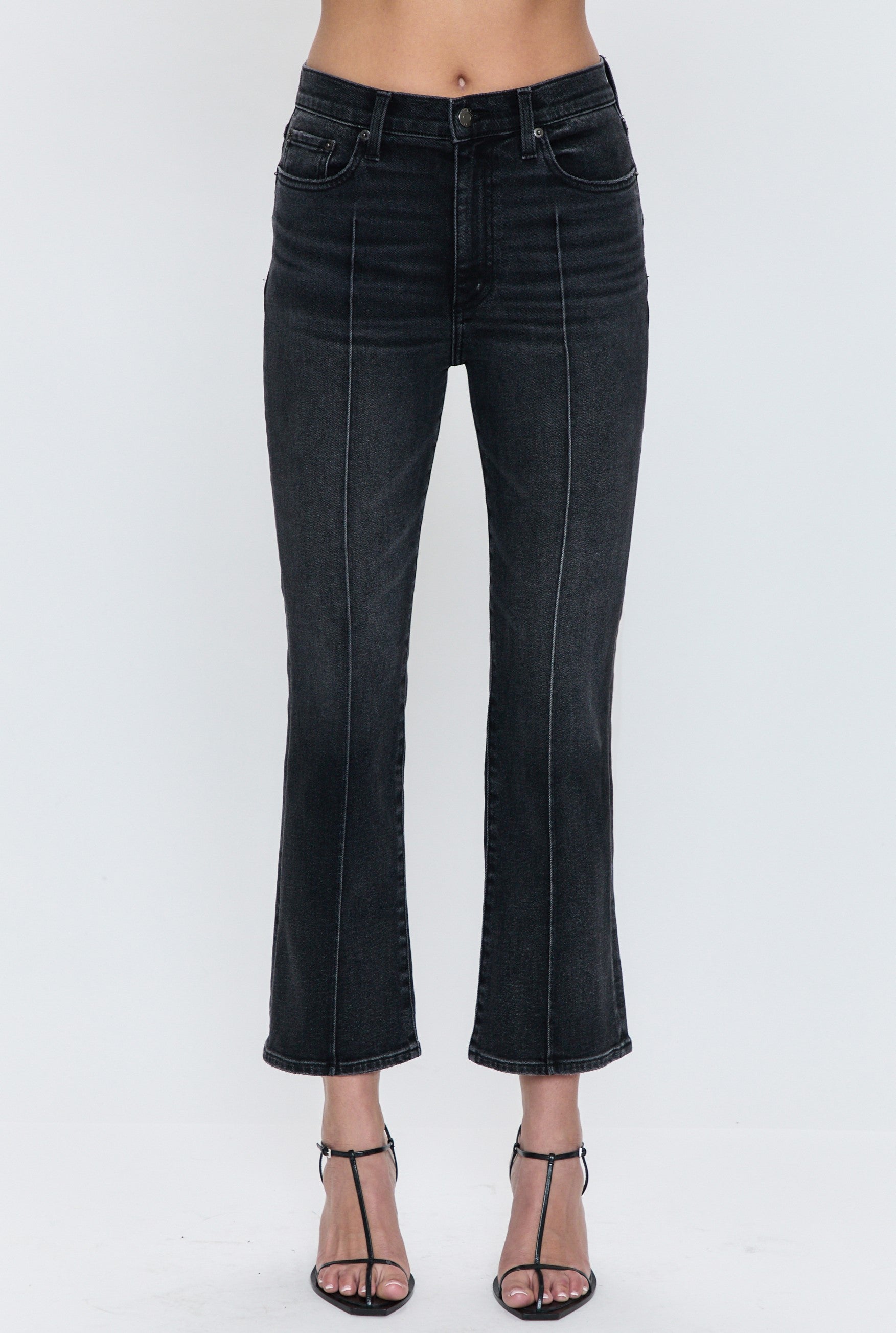 Lennon Pintuck High Rise Crop Boot