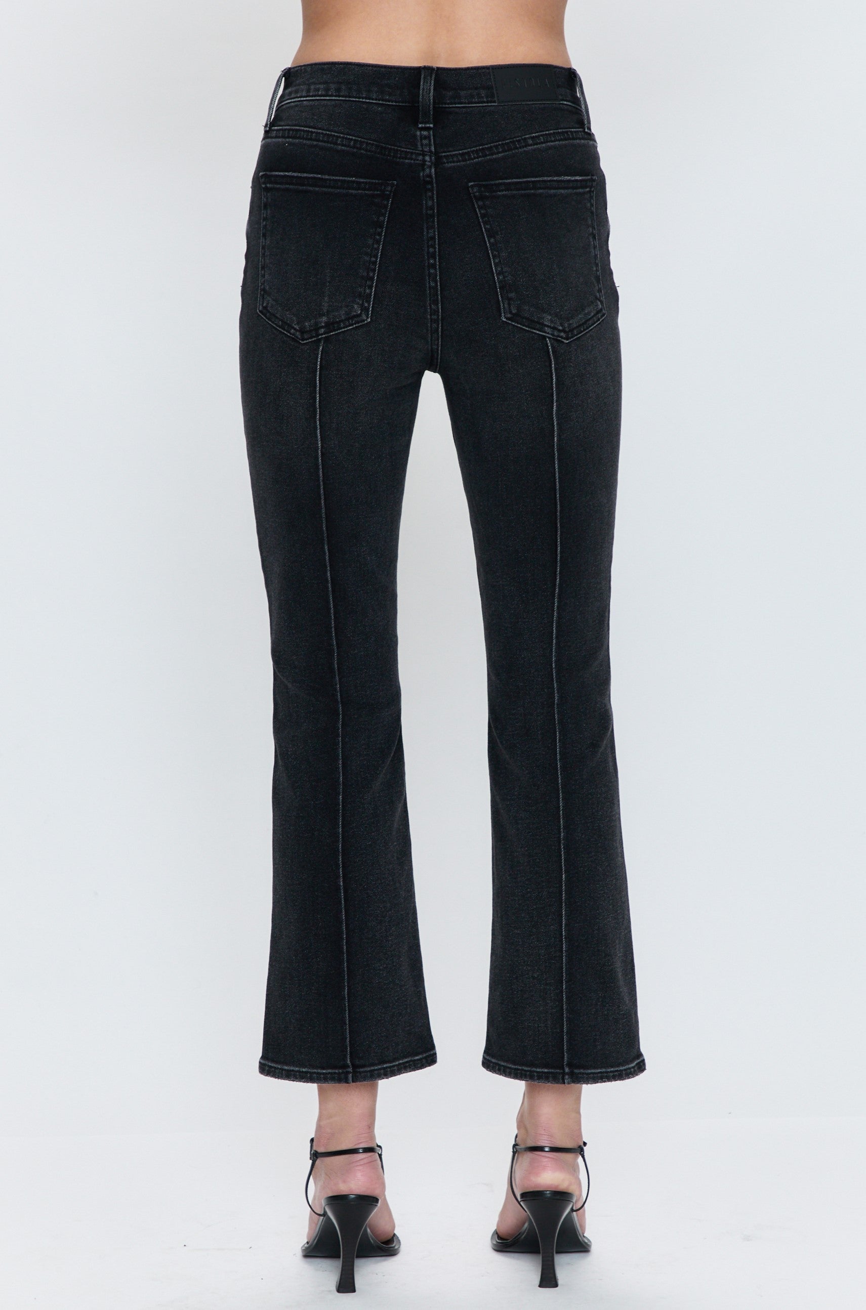 Lennon Pintuck High Rise Crop Boot