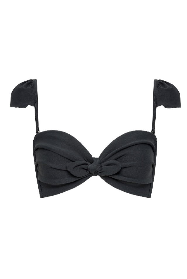 Charcoal Cabana Bikini Top