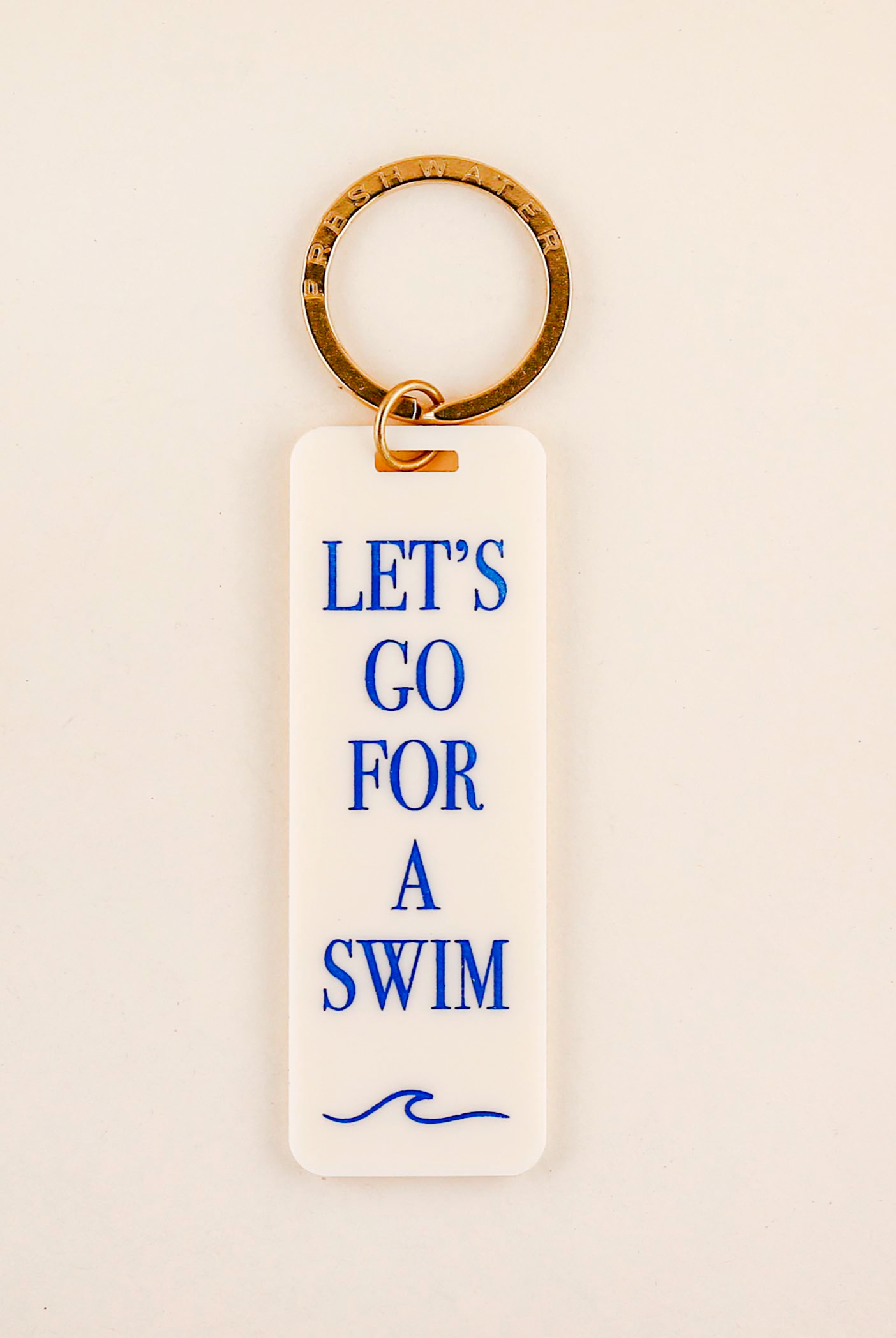 Lets Go For A Swim Keychain