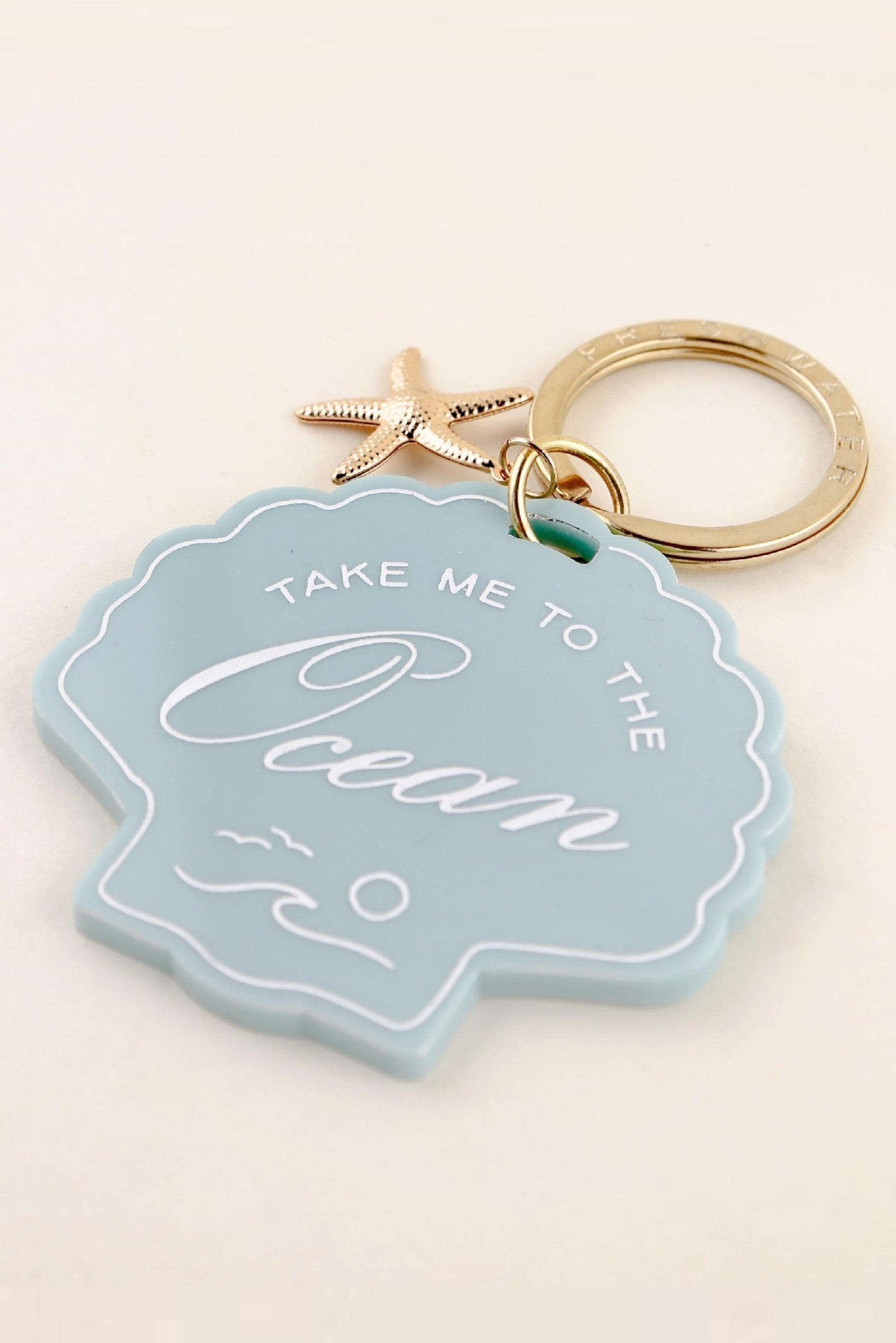 Take Me To The Ocean Charm Keychain