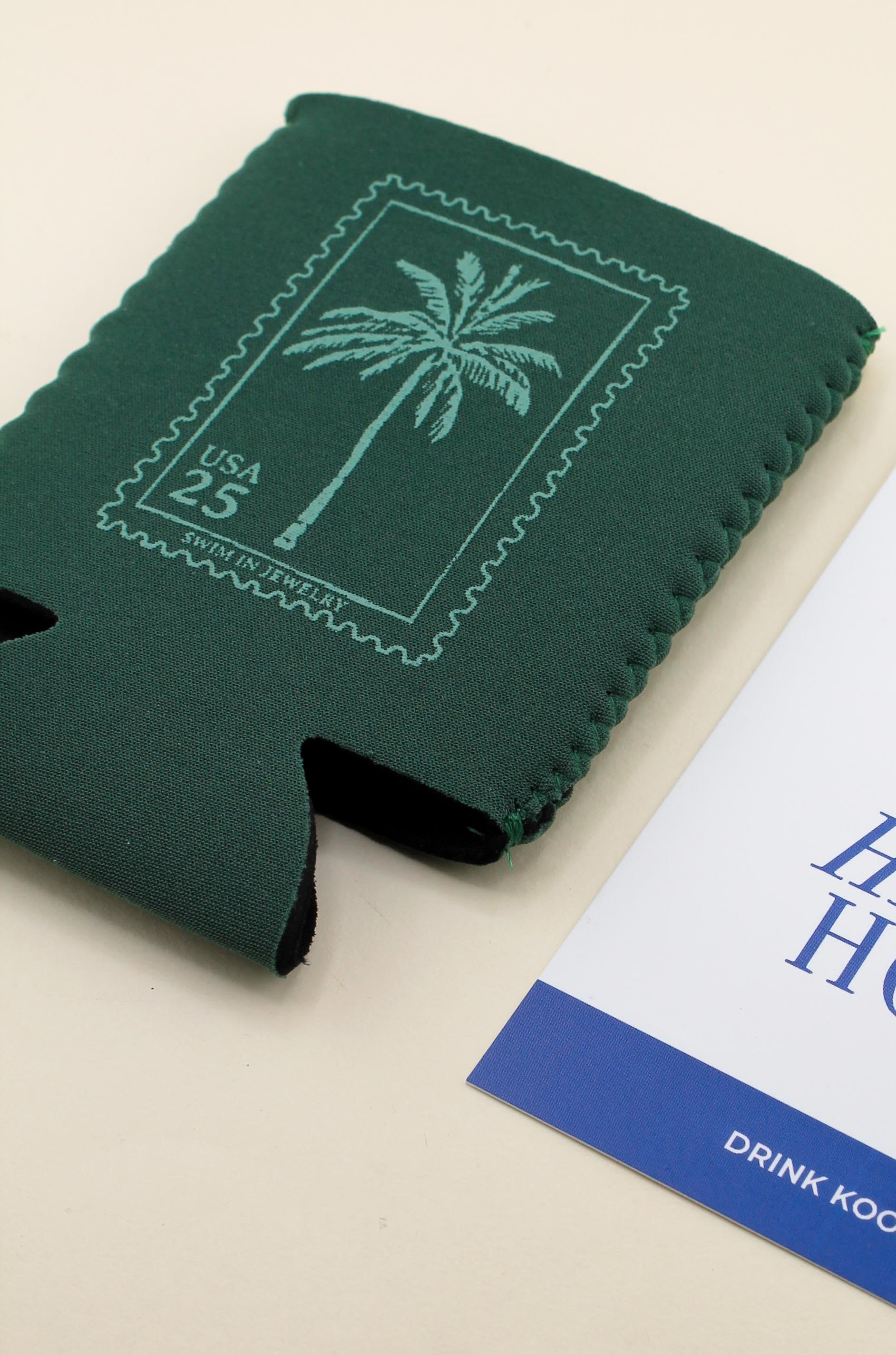 Palm Postage Stamp Koozie