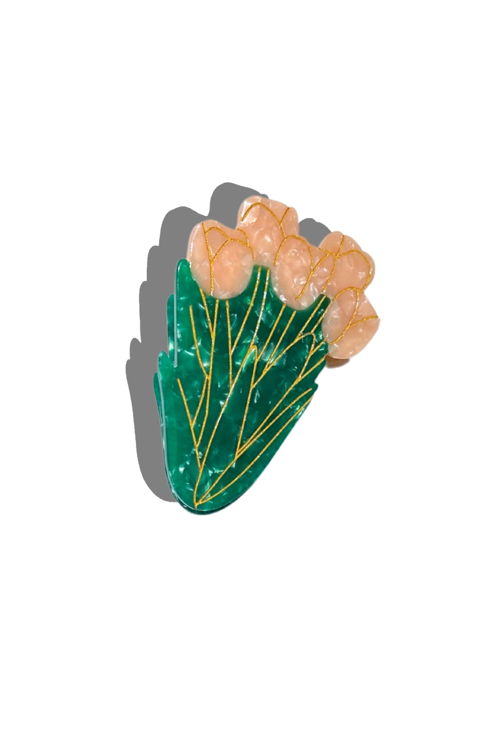 Handpainted Tulip Claw Clip