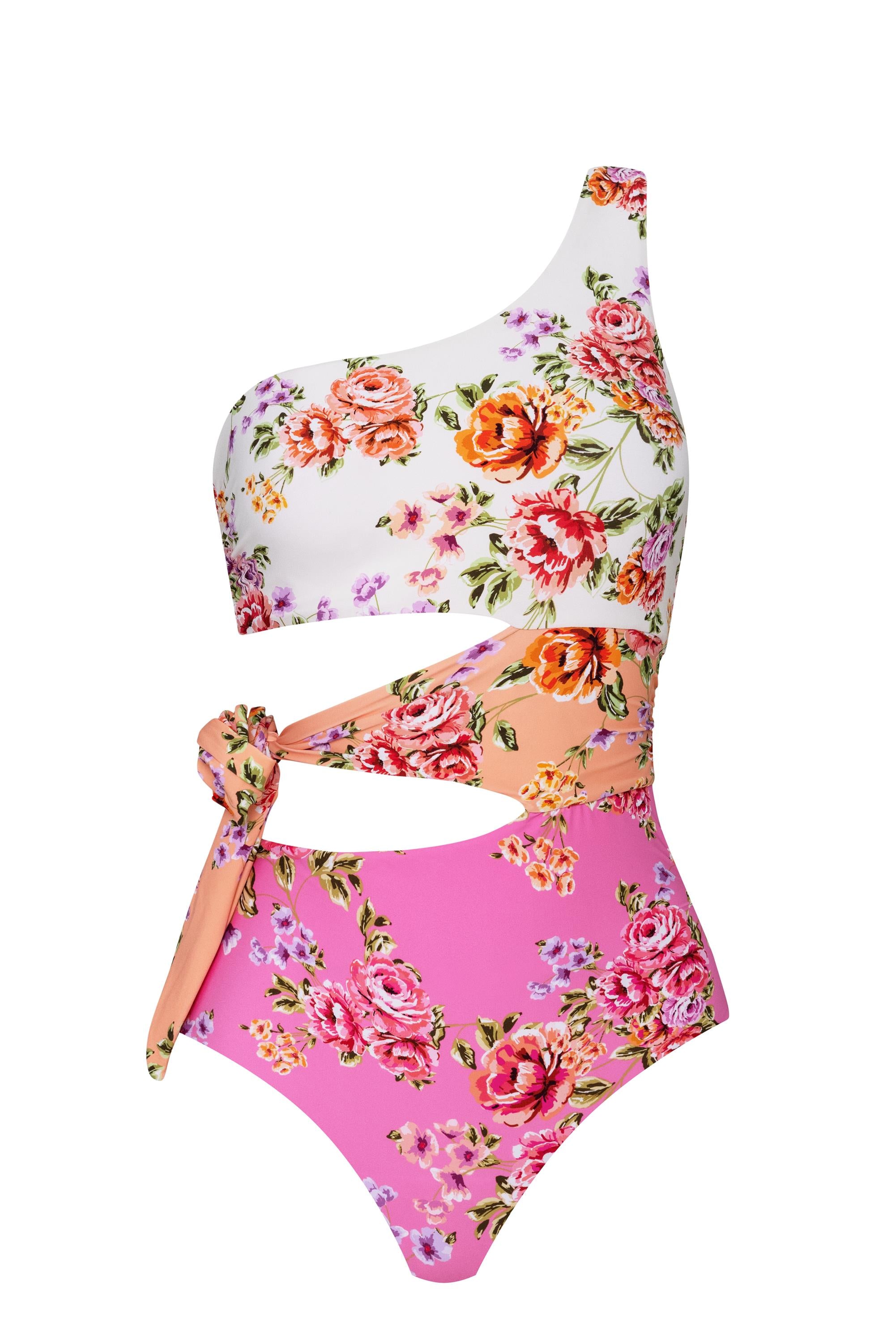 Bahia One Shoulder Cut Out One Piece