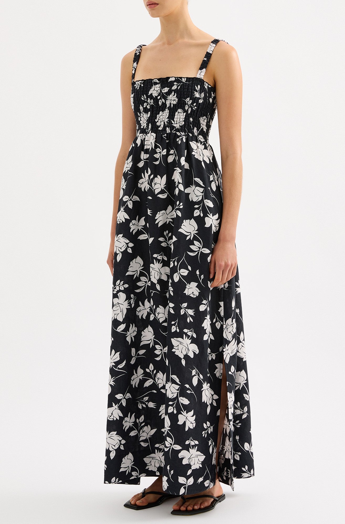 Alba Linen Maxi Dress