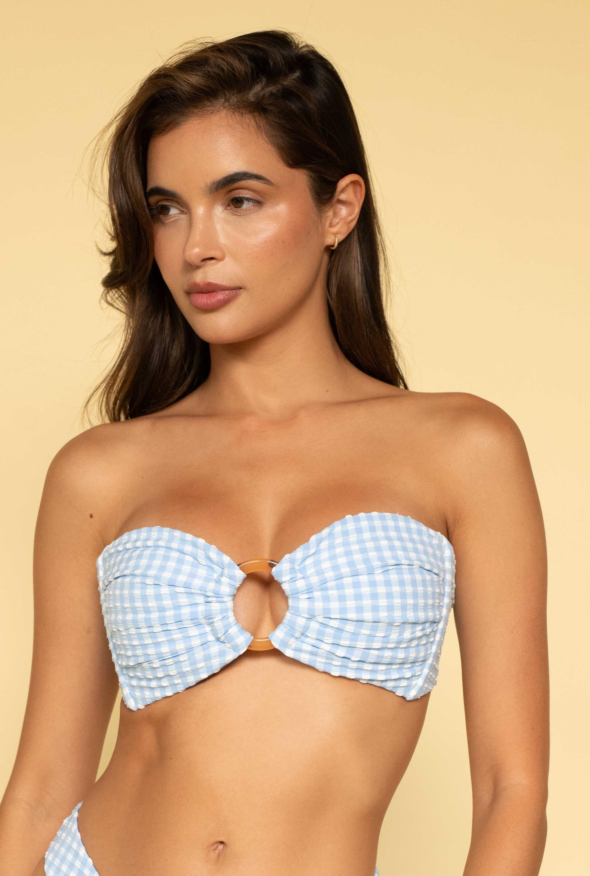 Peri Micro Tori Ties Bandeau Bikini Top
