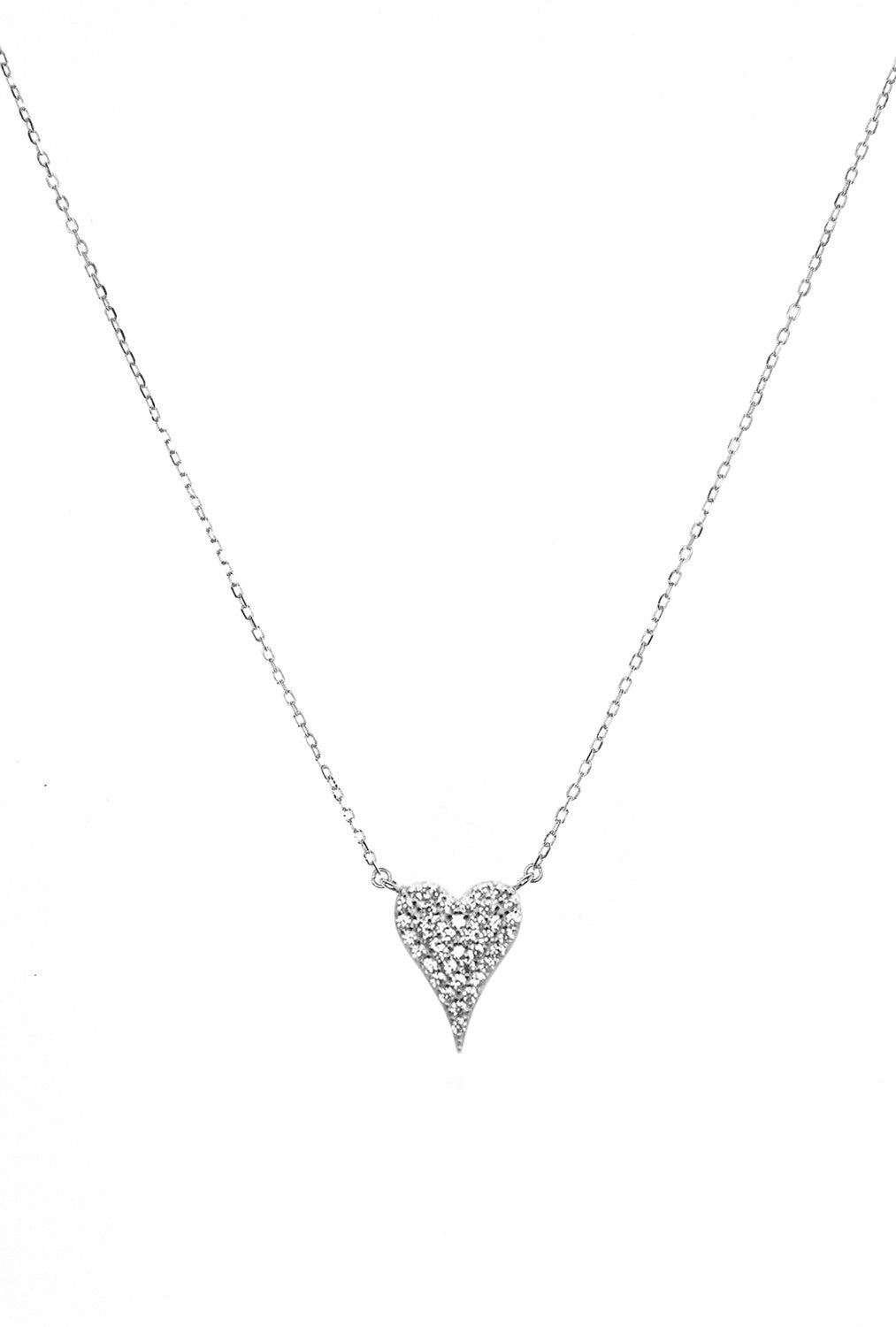 Pave Heart Necklace