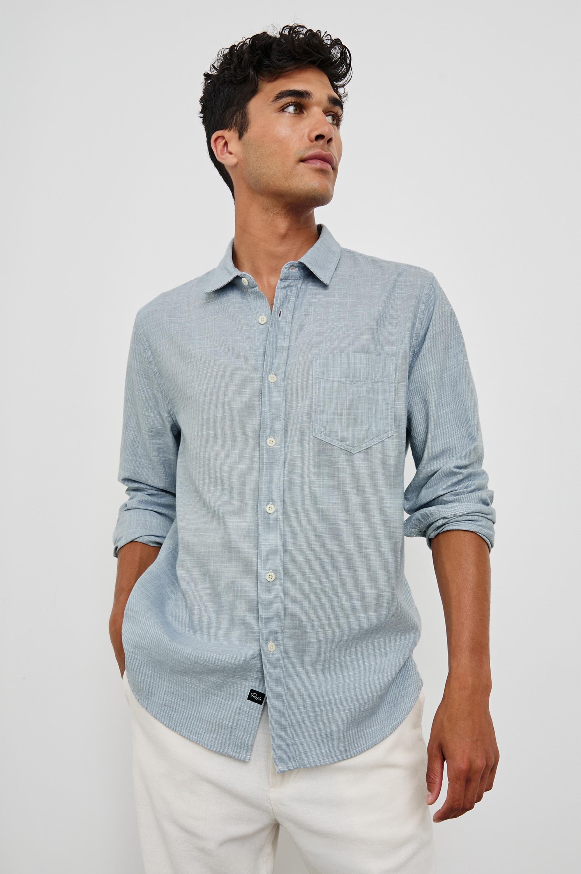 Wyatt Long Sleeve 1 Pocket Shirt