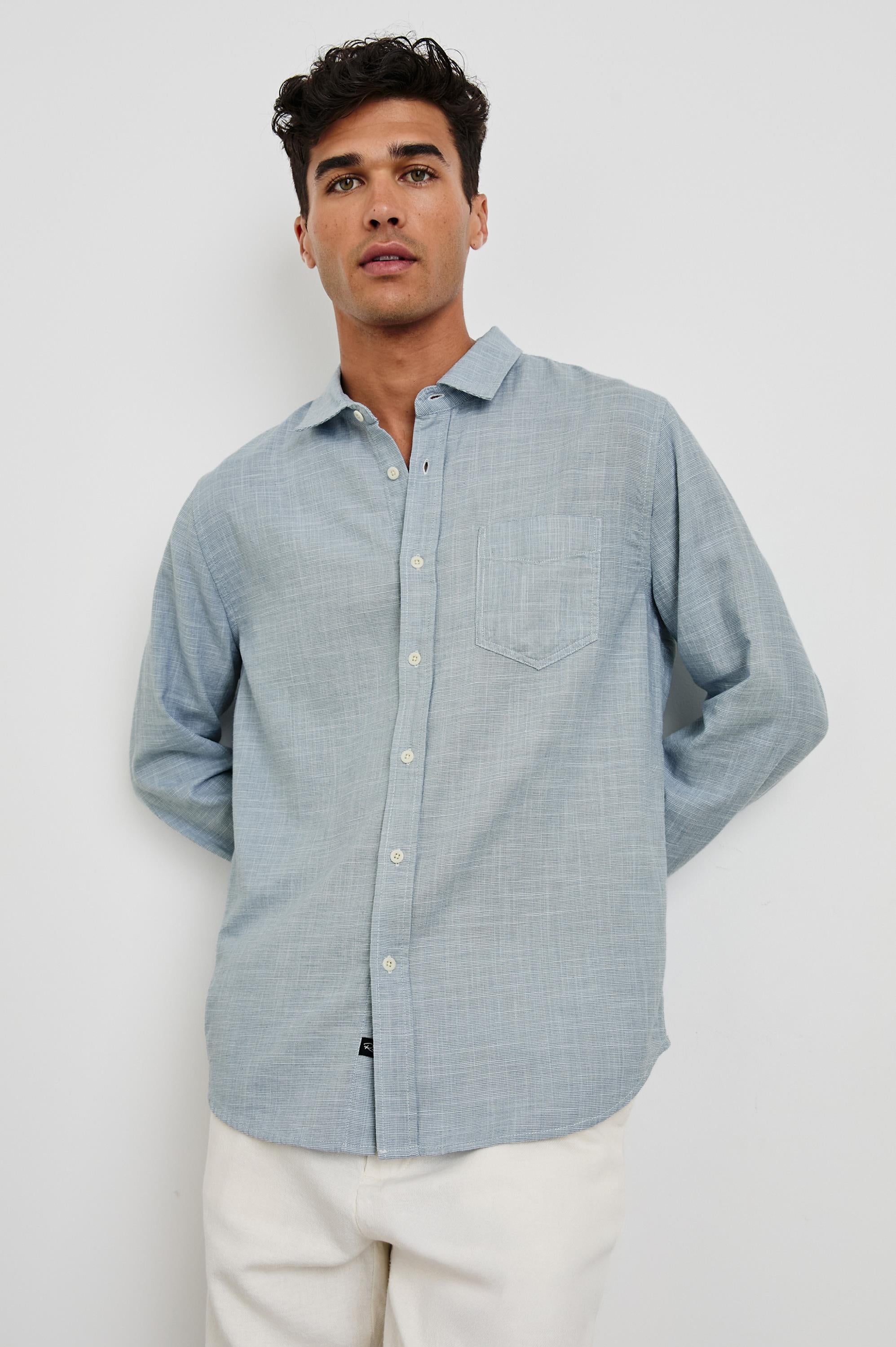 Wyatt Long Sleeve 1 Pocket Shirt