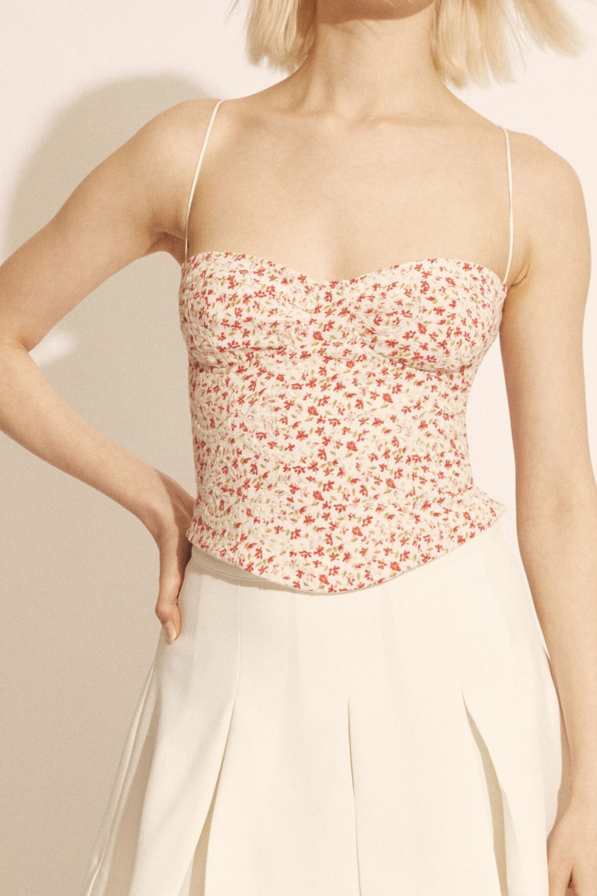 Estie Embroidered Corset Top