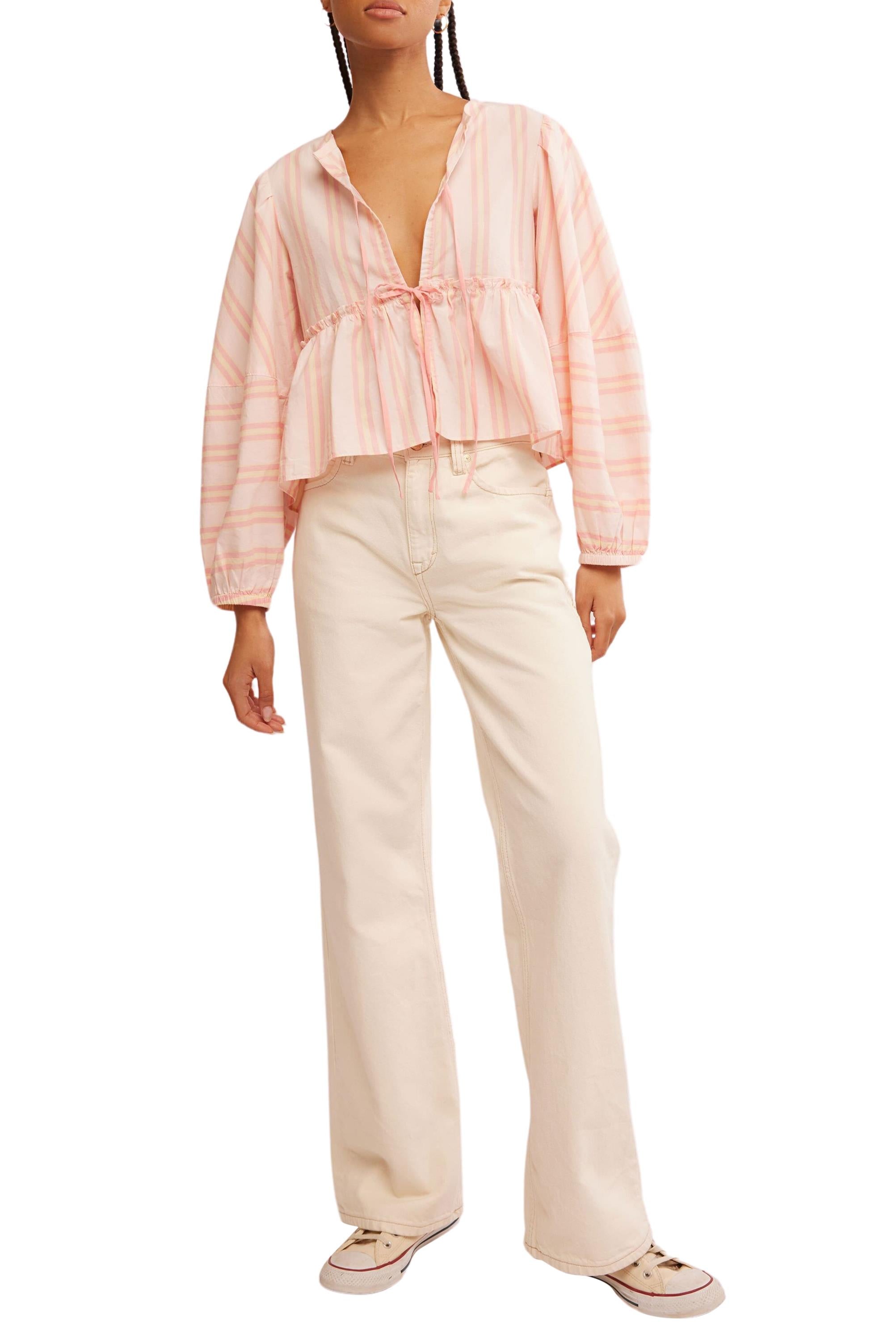 Brunch Babe Tie Front Top