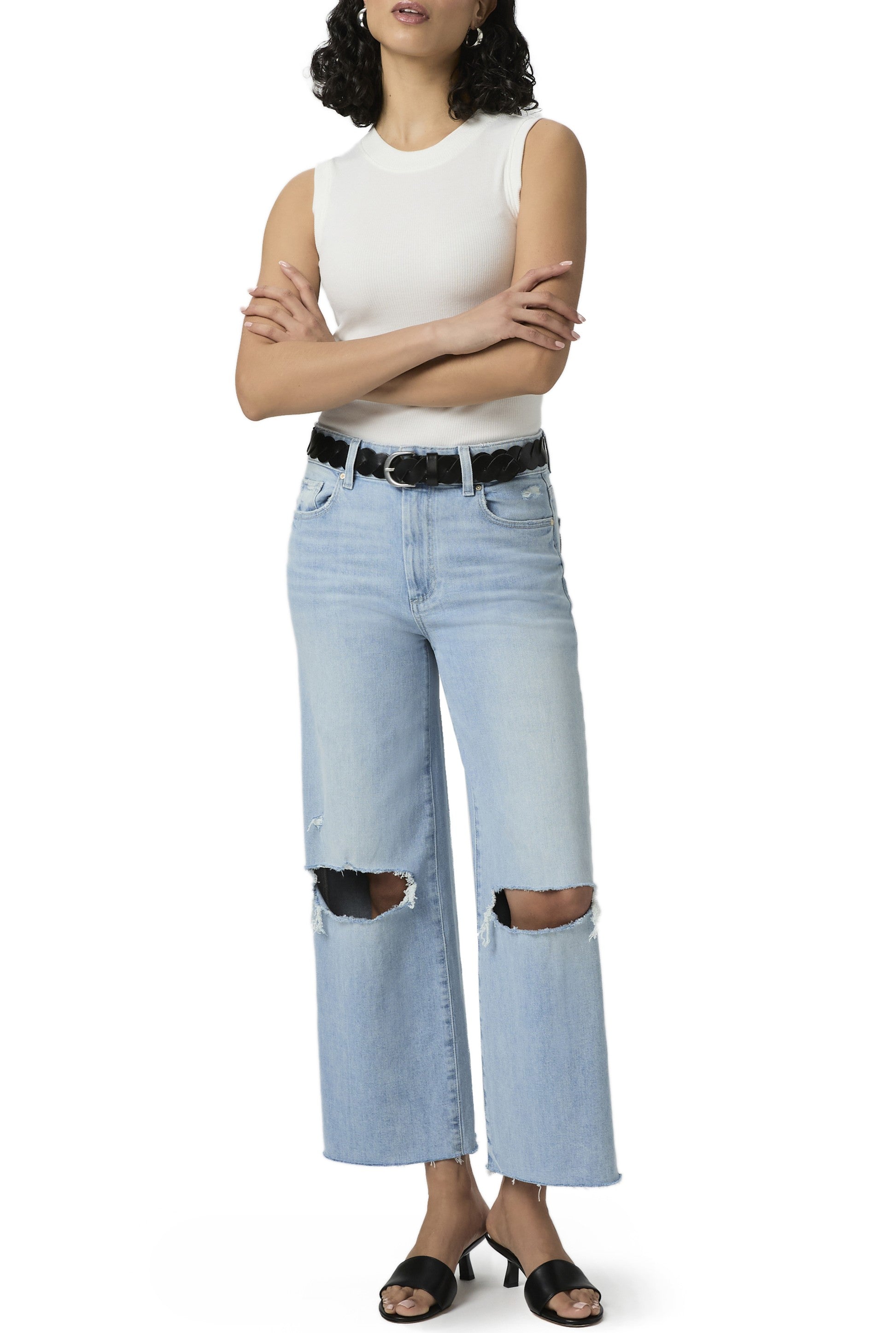 Sasha Ankle W/ Raw Hem - Maeve Destructe