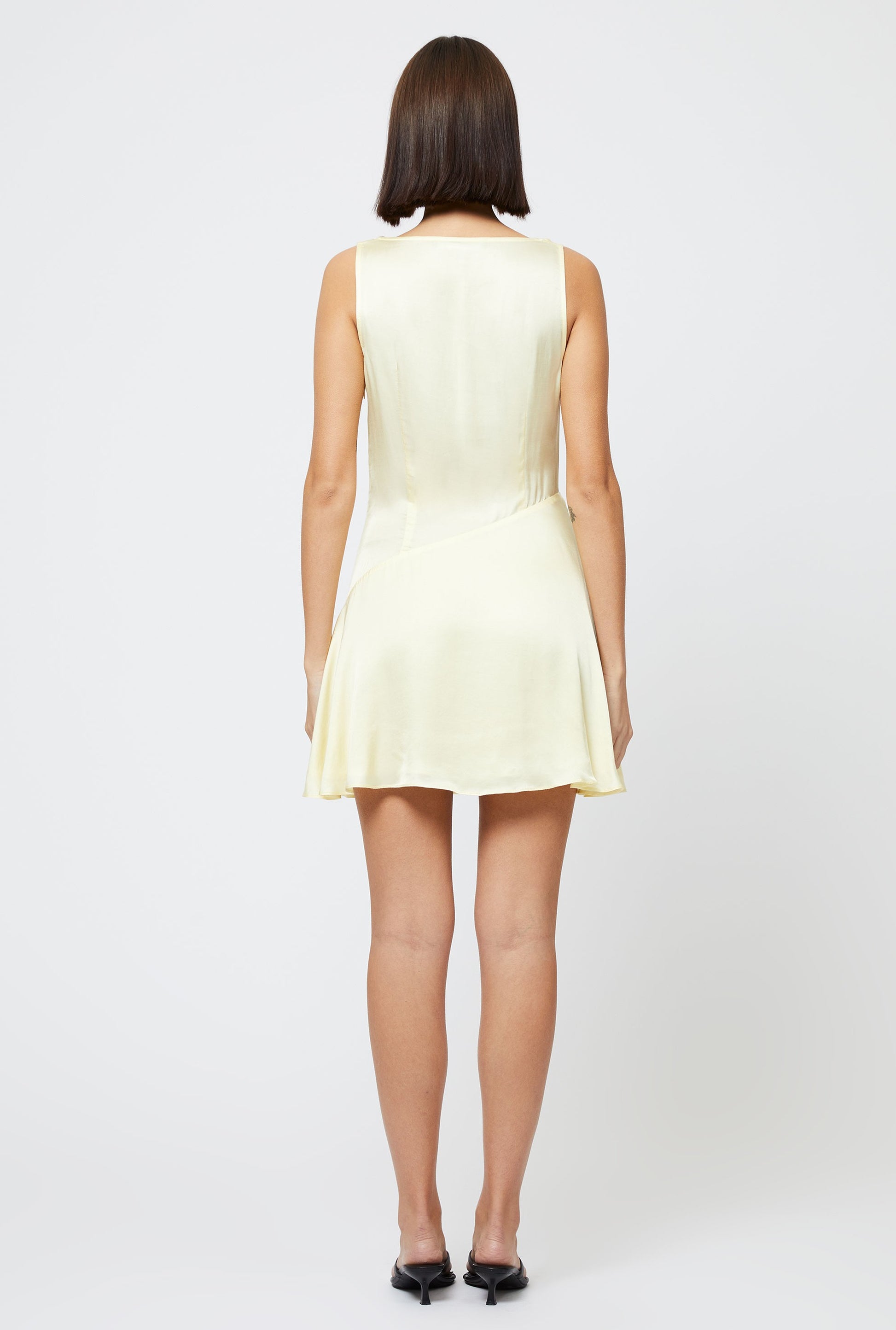 Oona Satin Asymmetrical Mini Dress | French Connection | Dresses | Yellow | 8 Oona Satin Asymmetrical Mini Dress | French Connection | Dresses | Yellow | 8