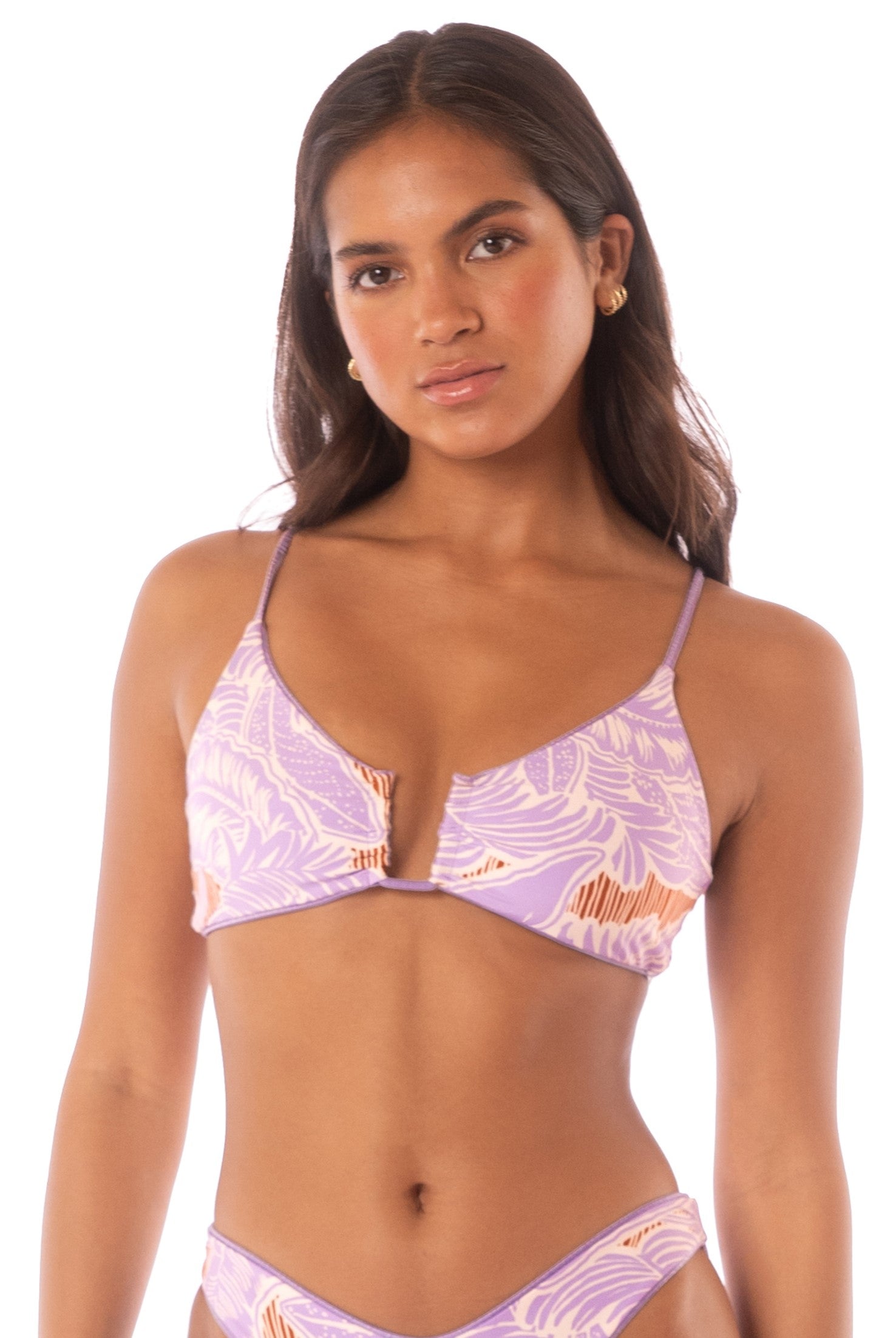 Lavander Wisteria Bia Bikini Top