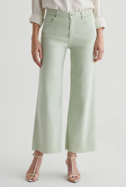 Saige Crop Wide Leg In Pistachio
