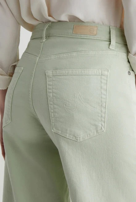 Saige Crop Wide Leg In Pistachio