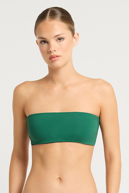 Petrol Blue / Forest Ida Tie Back Bandeau