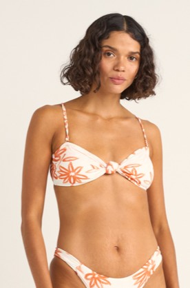 Sanctuary Floral Knotted Bandeau Top