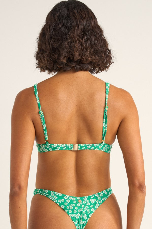Evergreen Floral Underwire Top