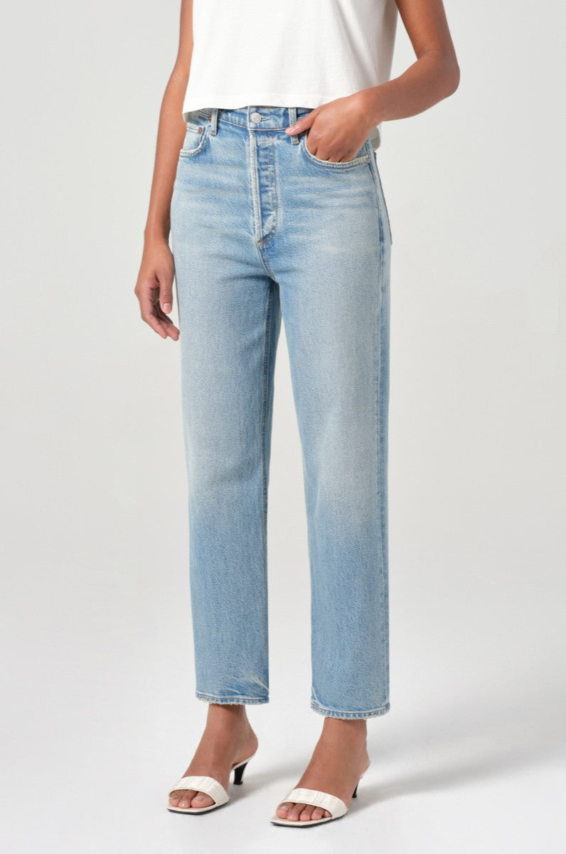 90s Pinch Waist Crop In Ripple