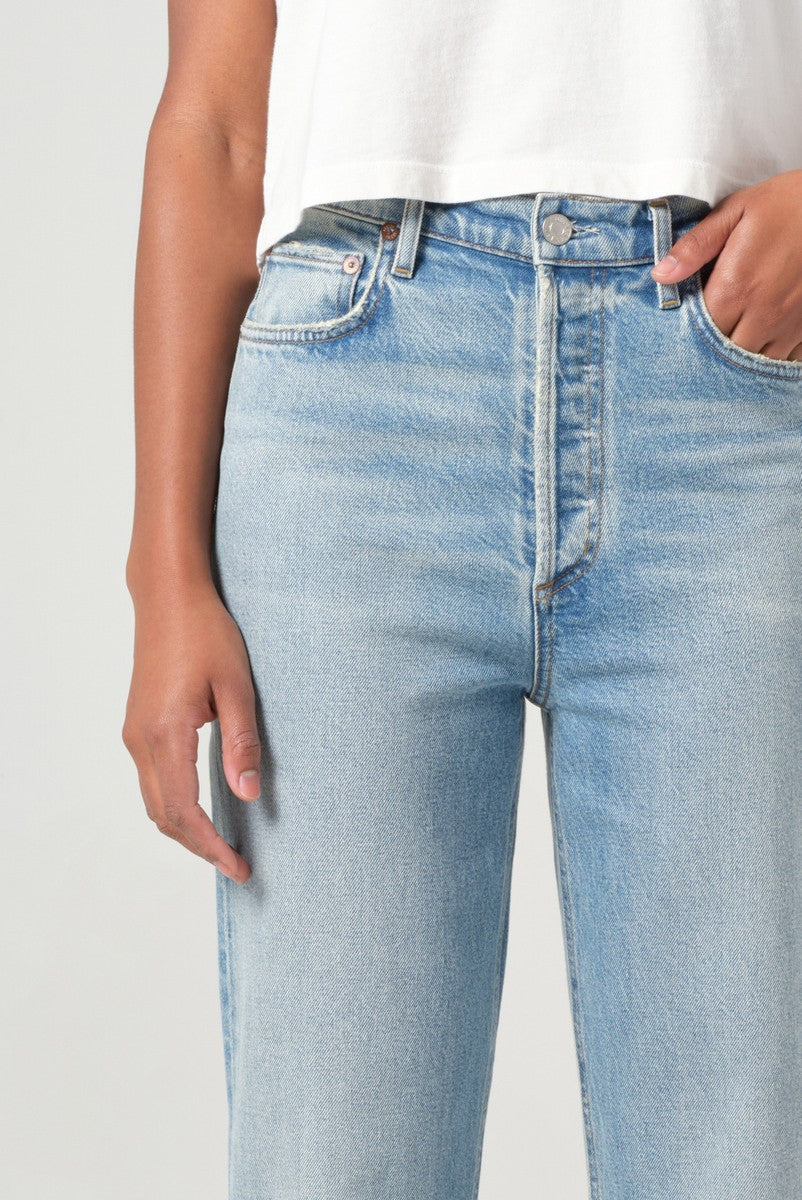 90s Pinch Waist Crop In Ripple