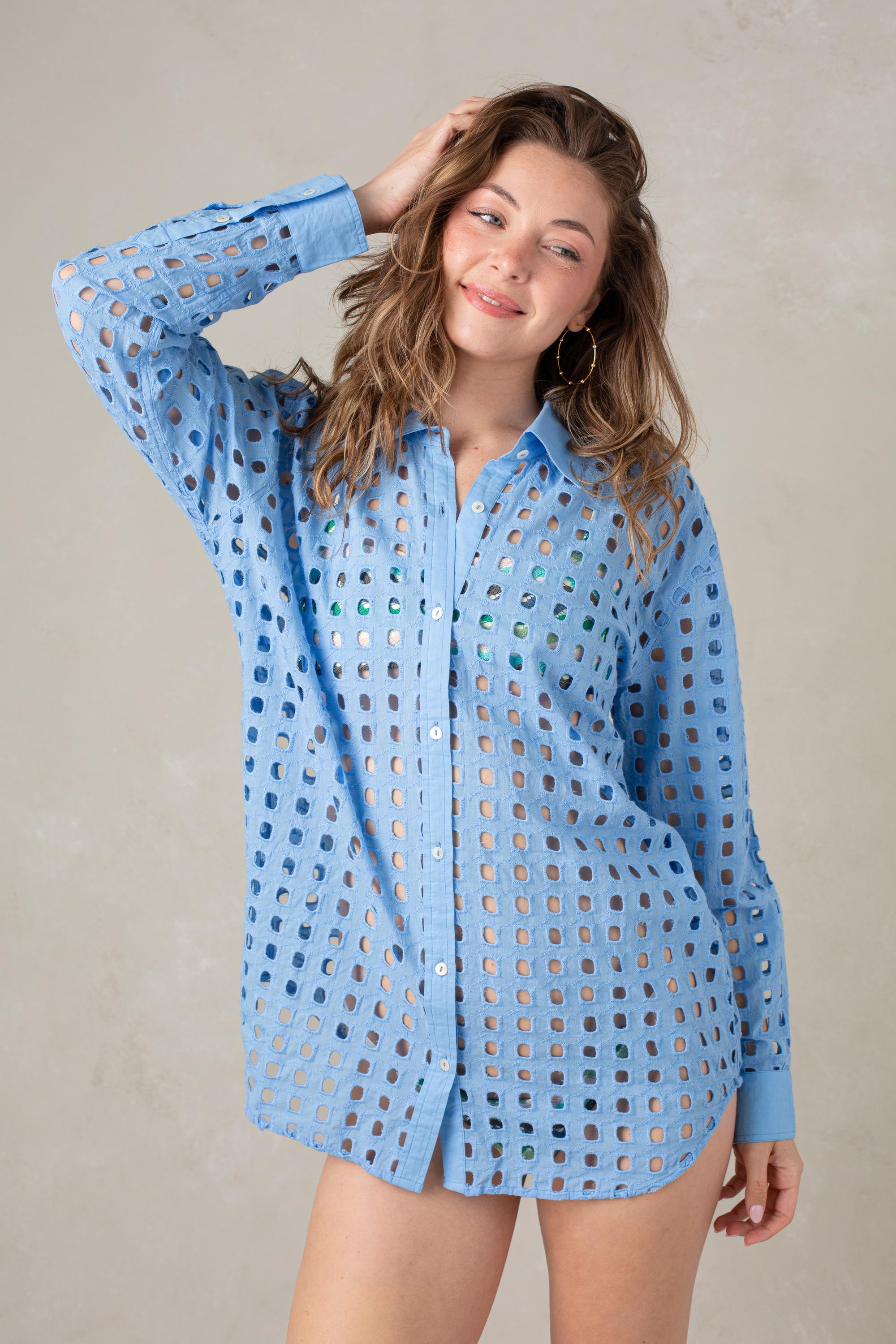 Bobi Button Up Shirt Cover-up