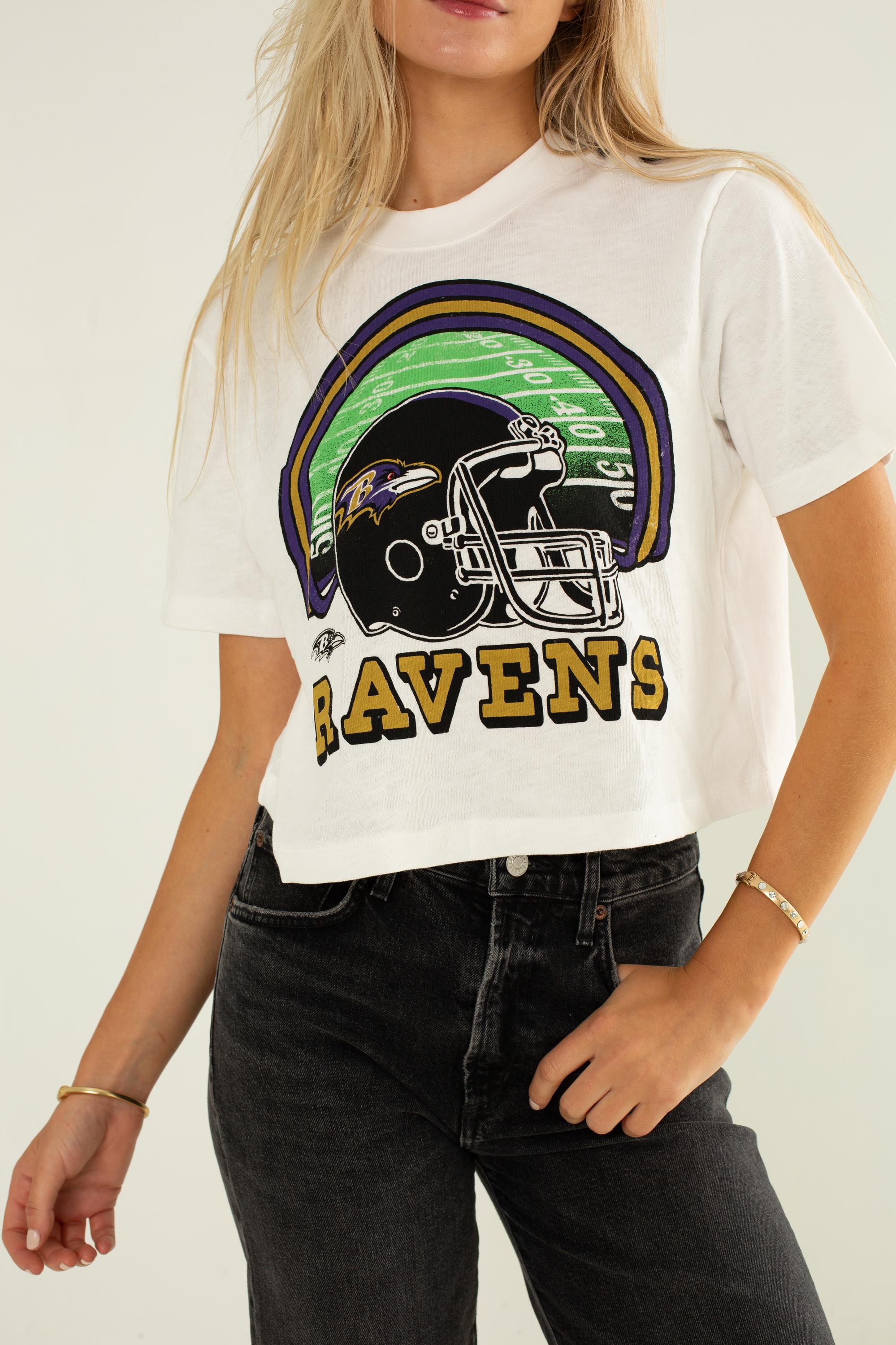 Ravens Game Time Mini Crop Tee