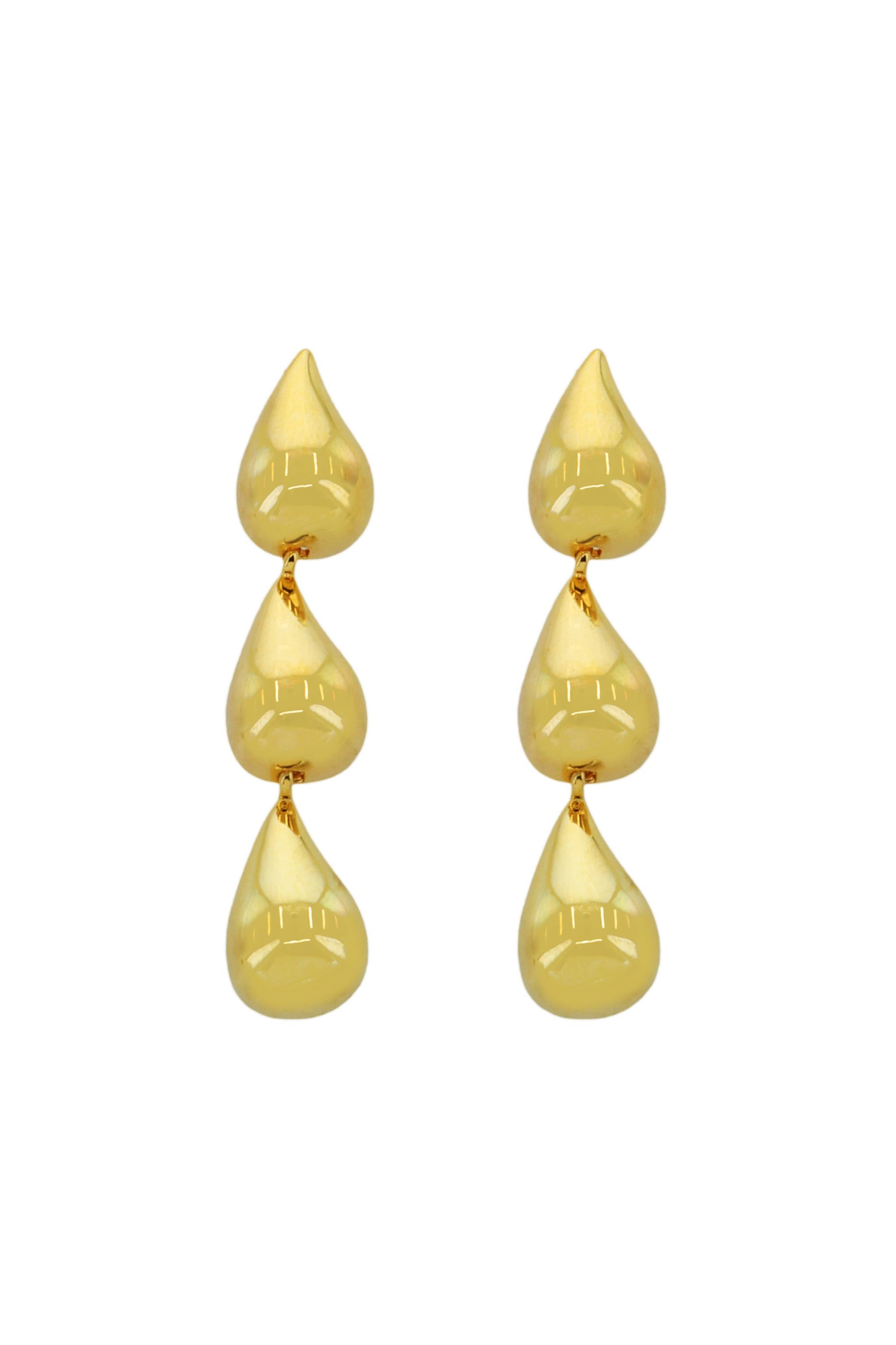 2 In Ear Gold Link Drop