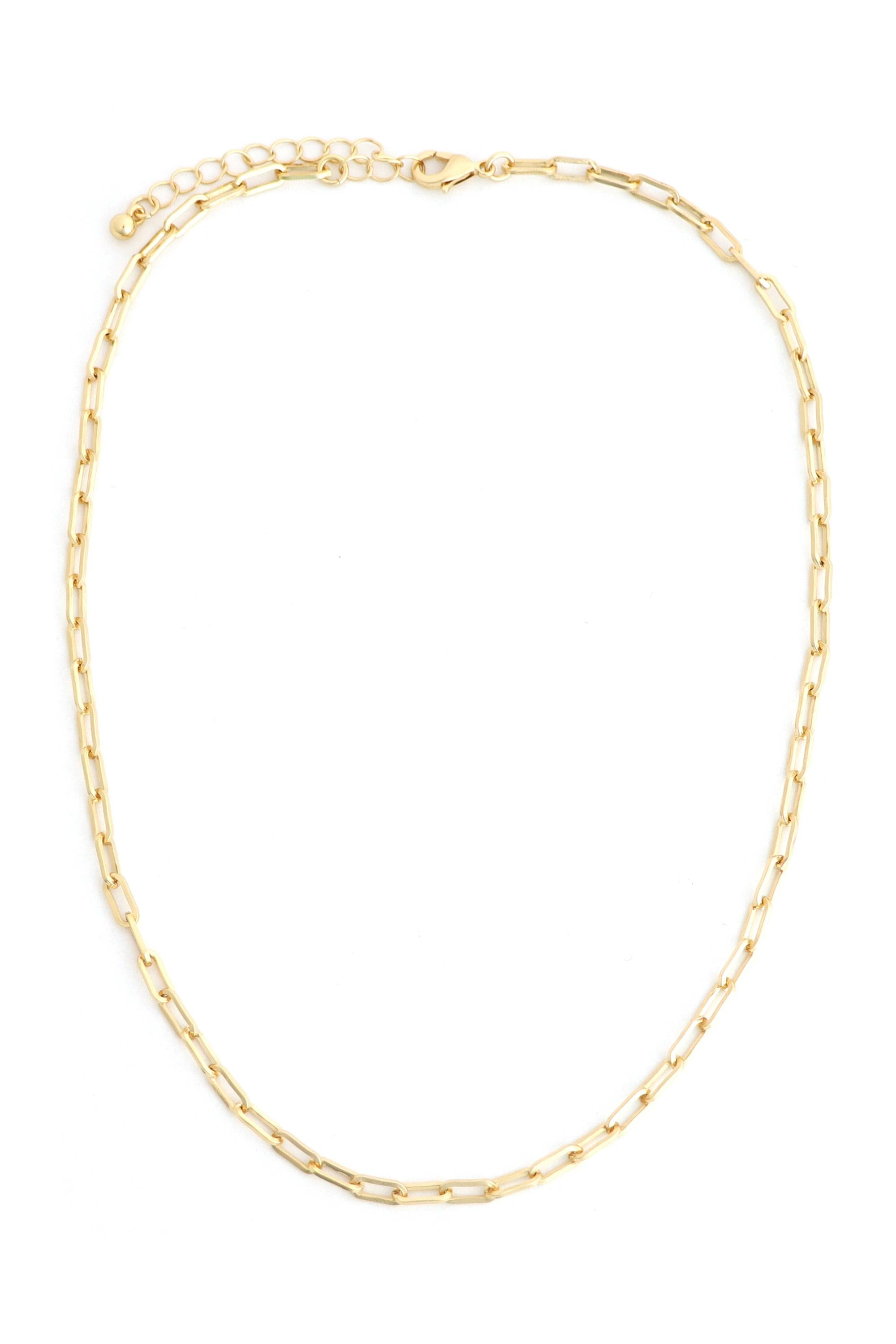Gold Airy Link Chain Neck