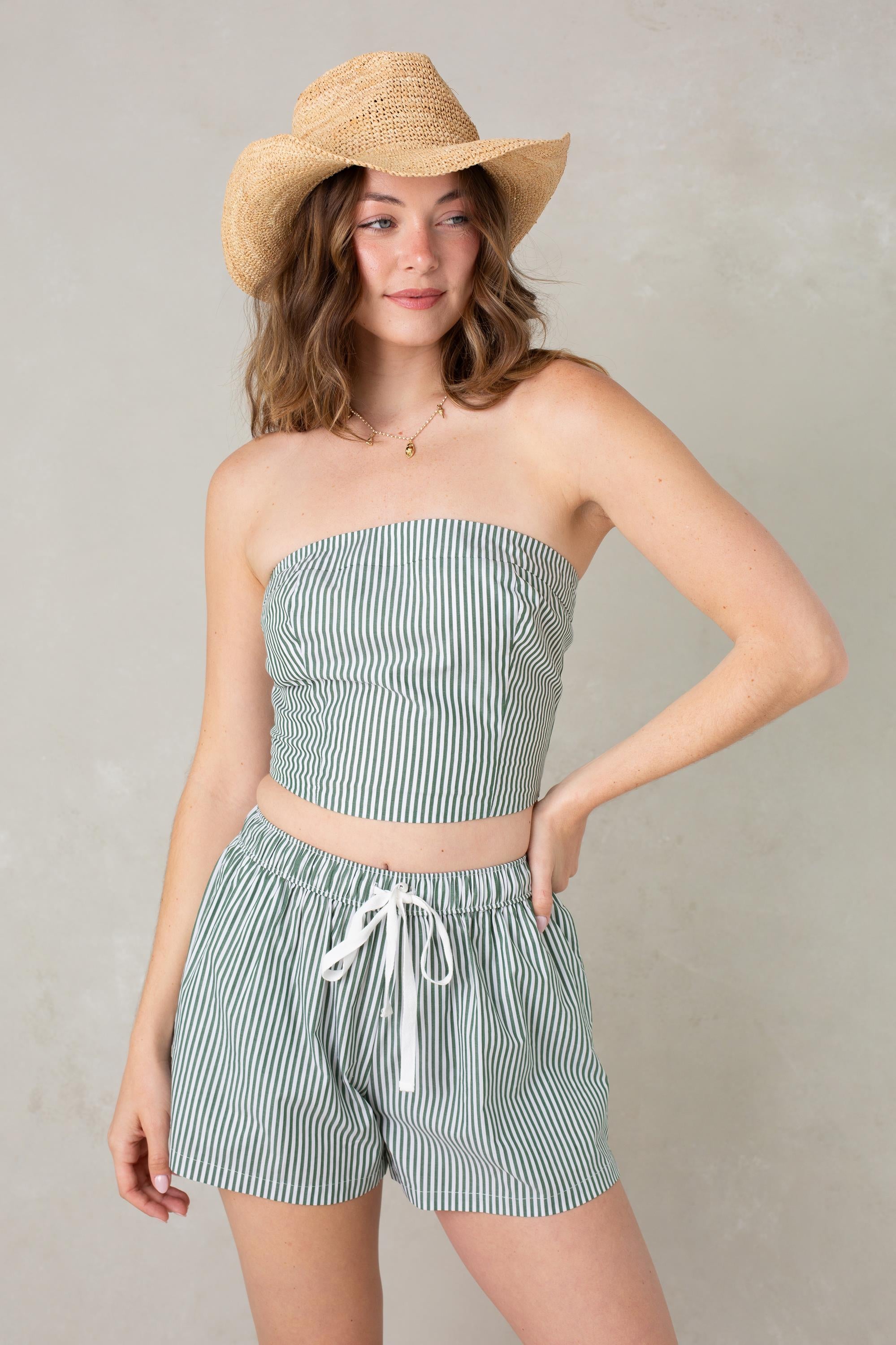 Poplin Woven Strapless
