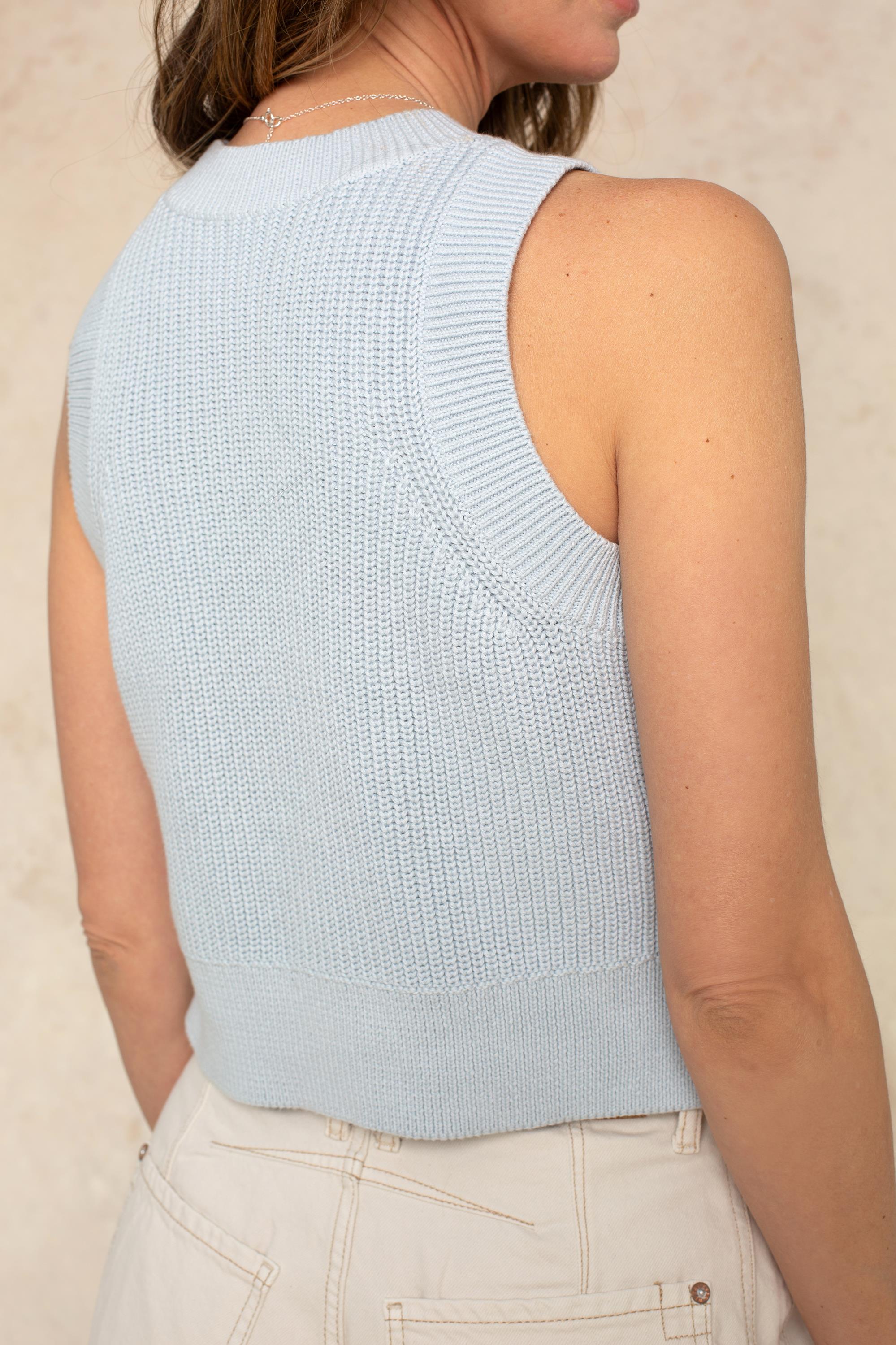 Cleo Sleeveless Crew Sweater