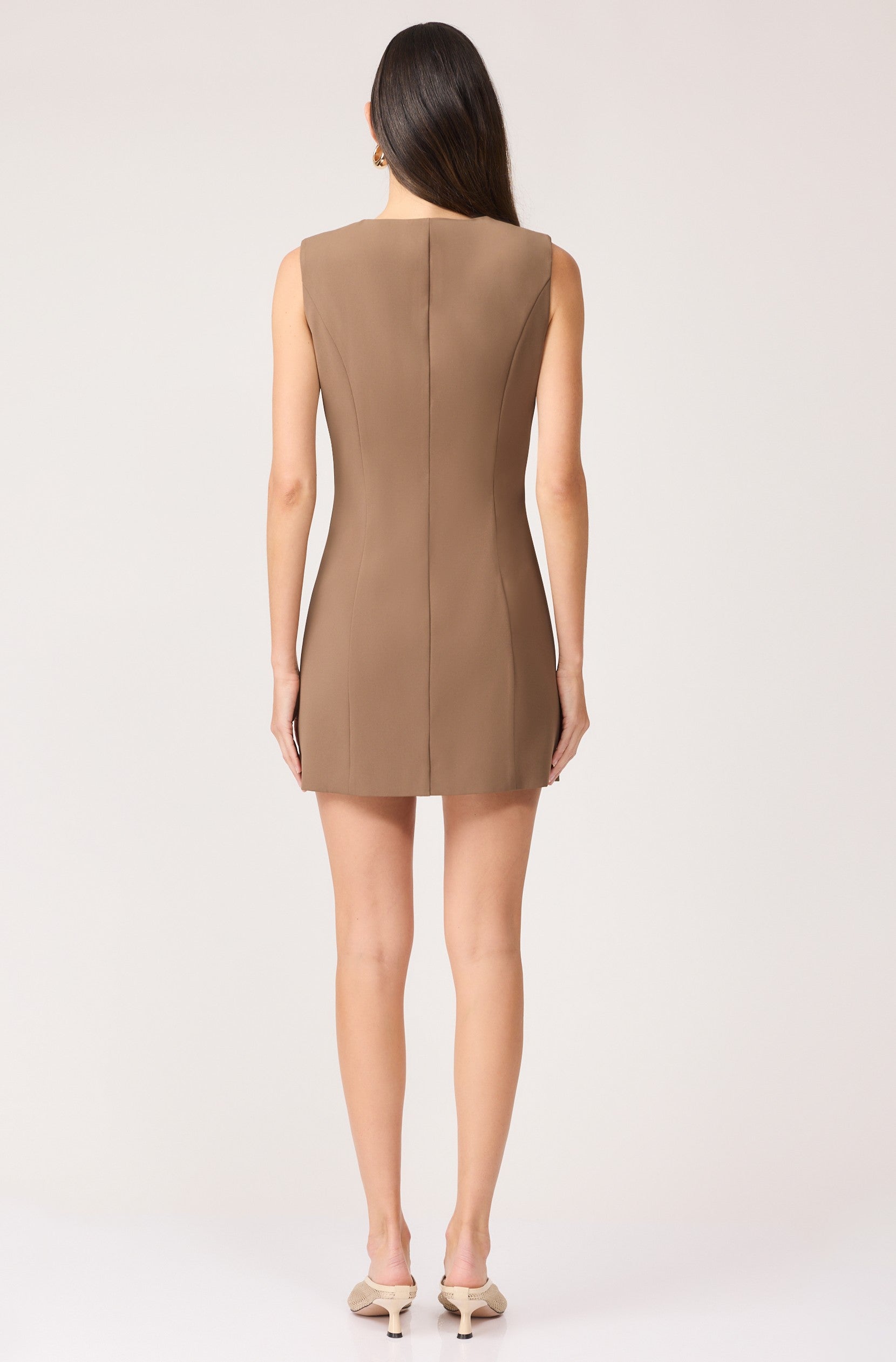 Sandy Suit Mini Dress Coco Brown / L Sandy Suit Mini Dress Coco Brown / L