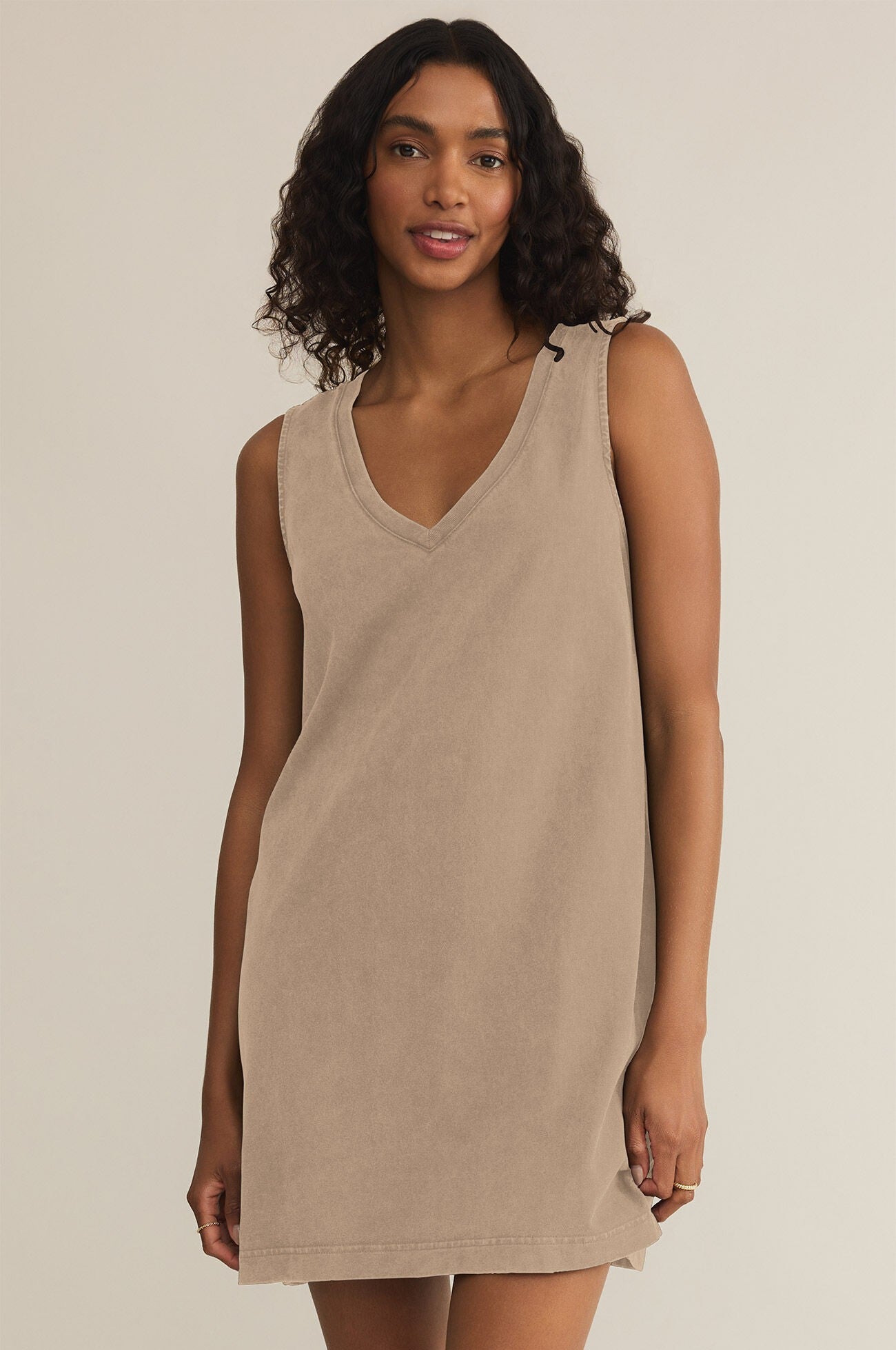 Sloane V-neck Mini Dress Cover Up