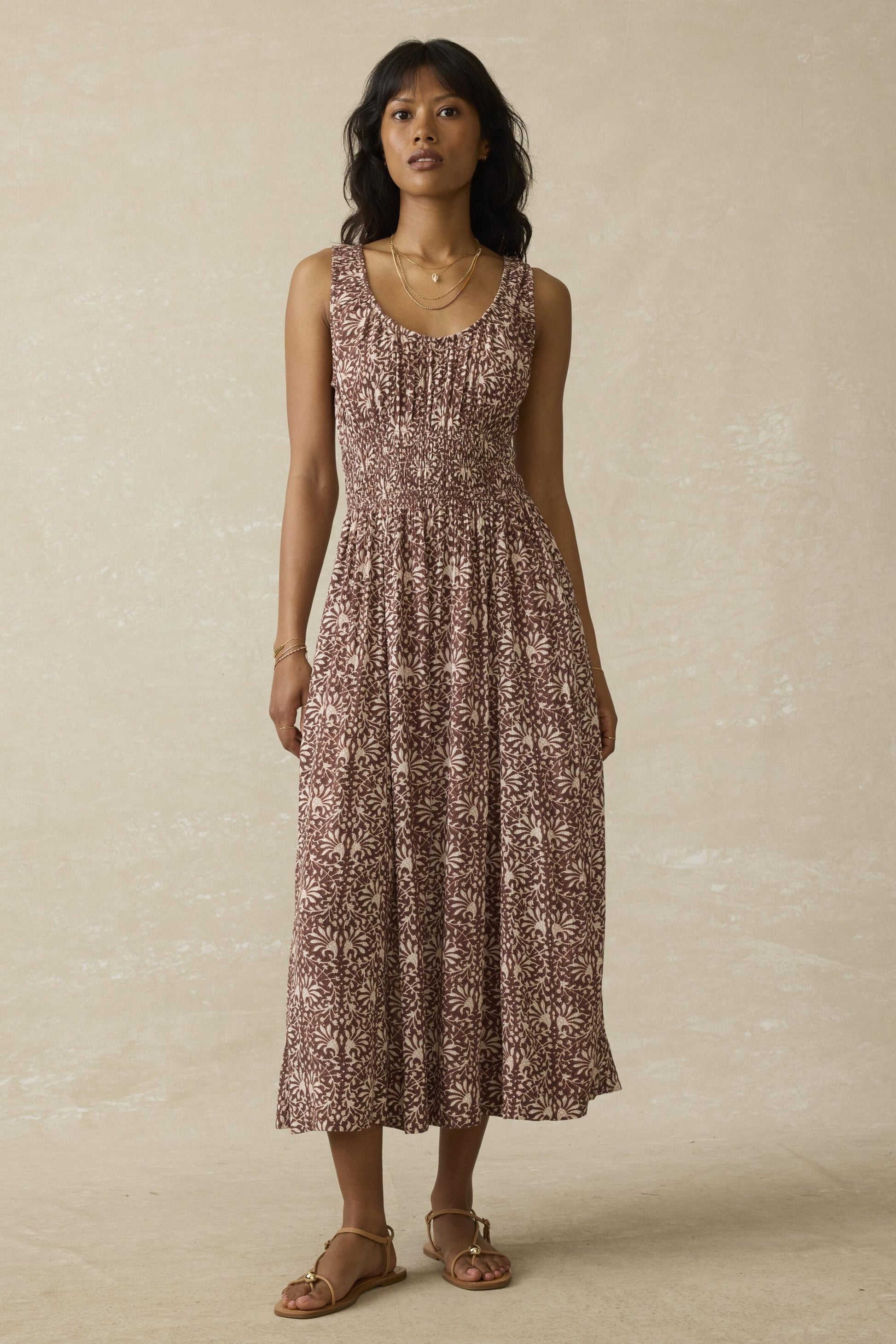 Faherty Women's Sunseeker Dress - Sausalito , Medium, Viscose Faherty Women's Sunseeker Dress - Sausalito , Medium, Viscose