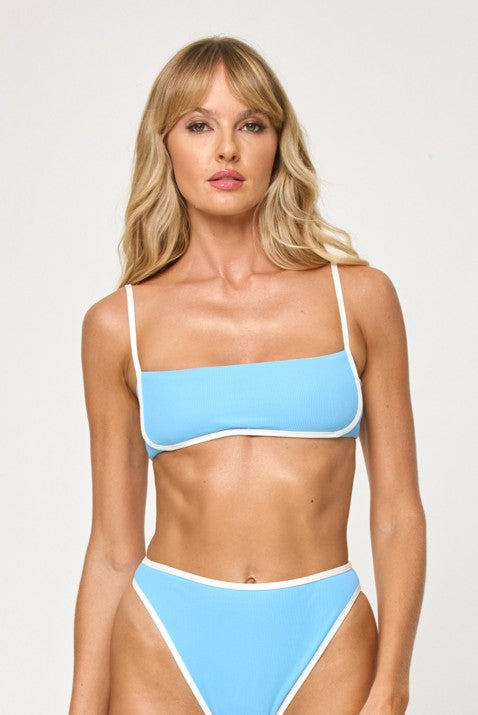 Hazel Colorblock Bralette - Cream/Black