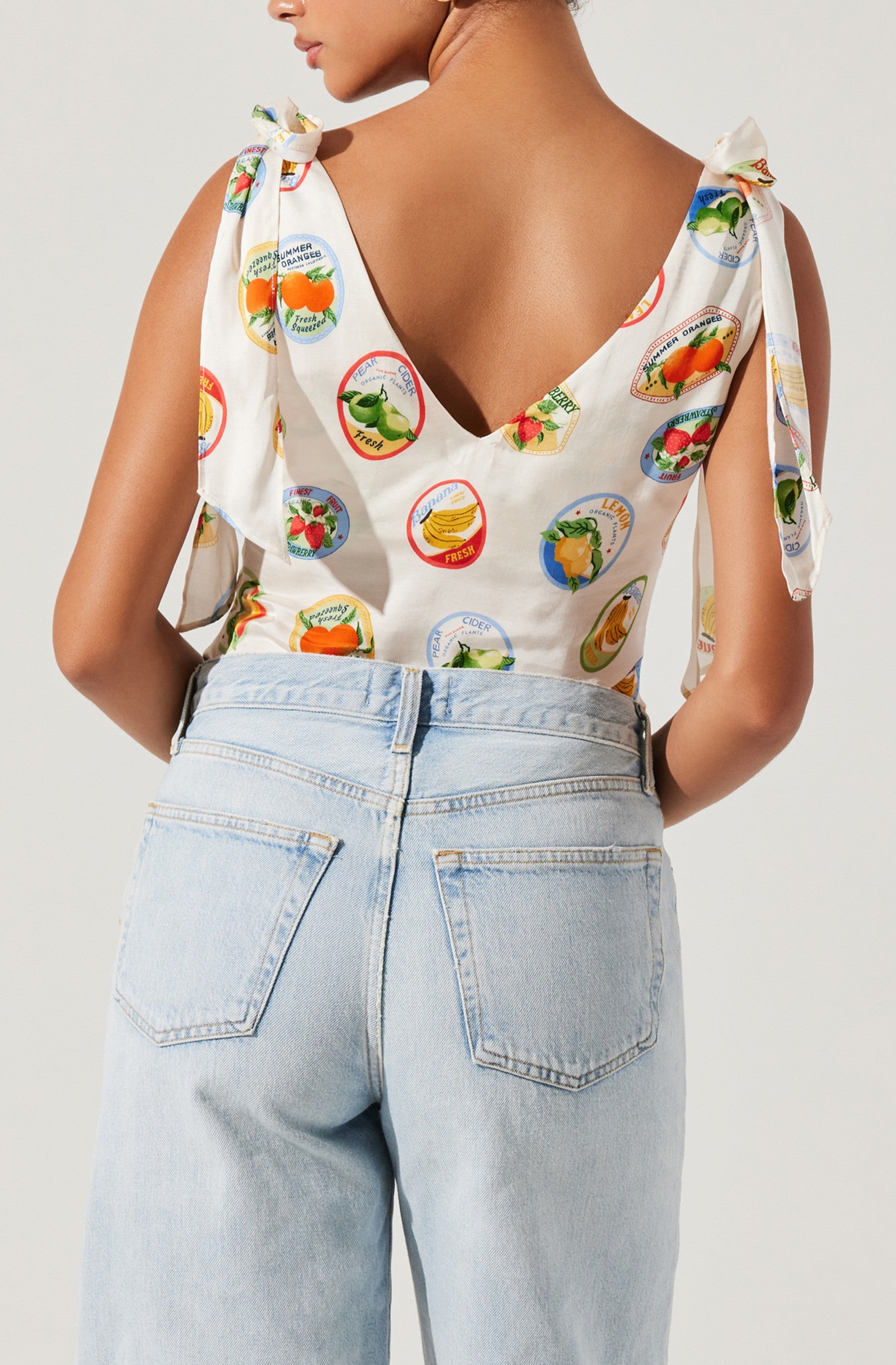 Allexina Tie Strap Top