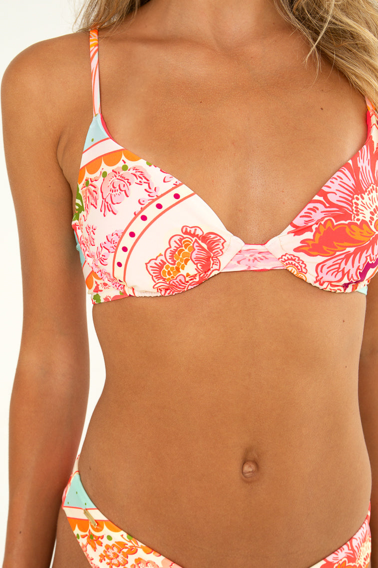 Floral Groove Dainty Top