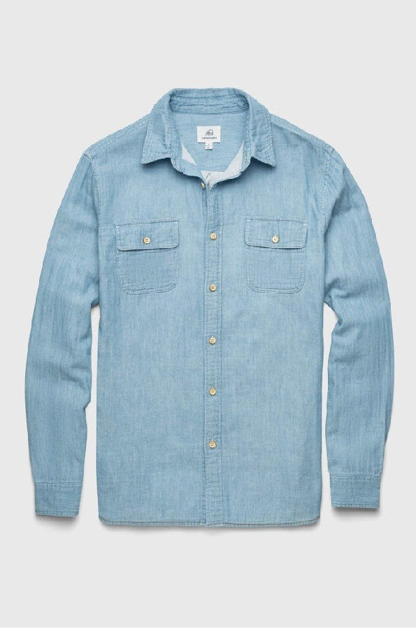 Zhu Chambray Double Gauze 2 Pocket Shirt