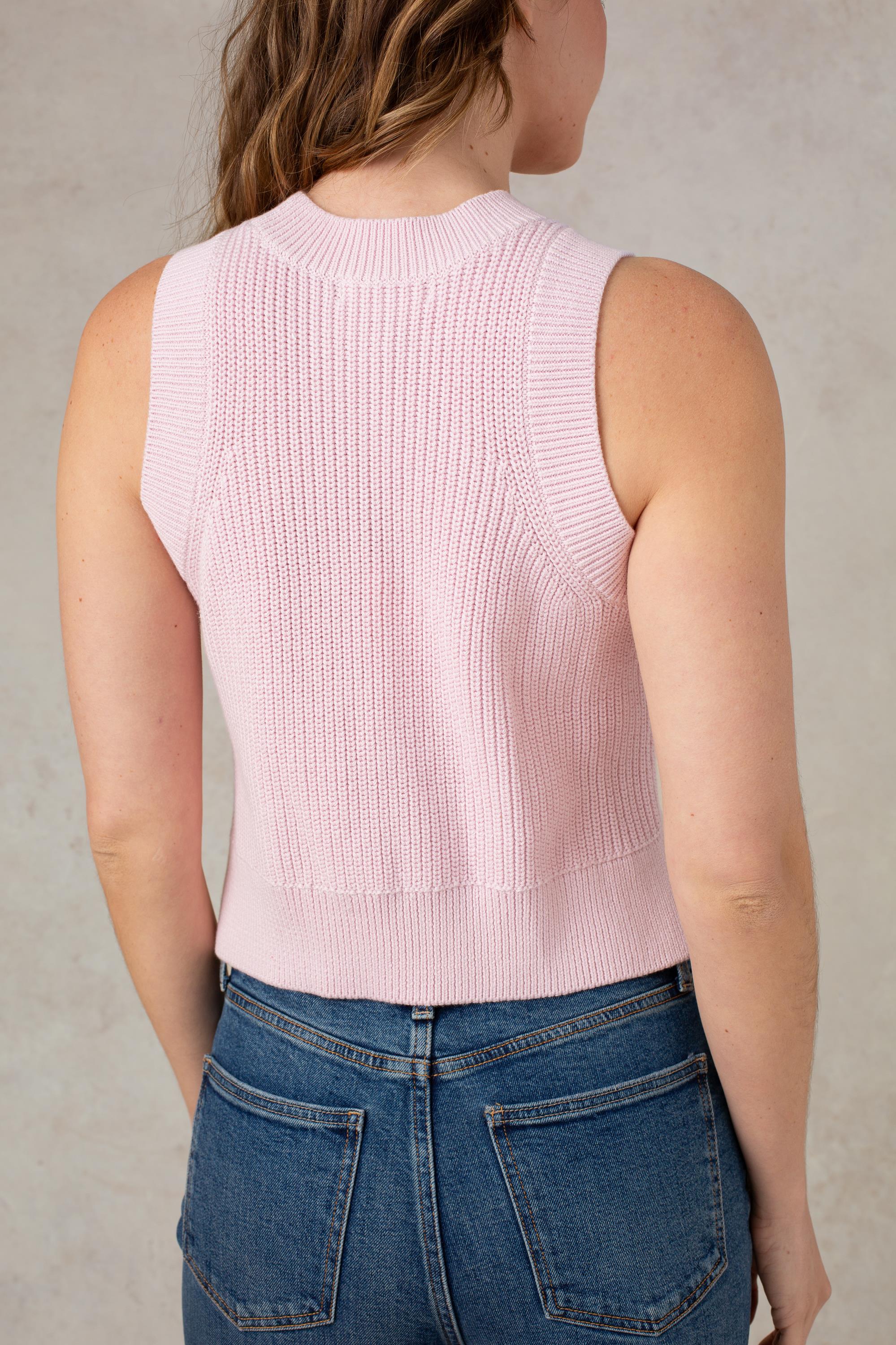 Cleo Sleeveless Crew Sweater