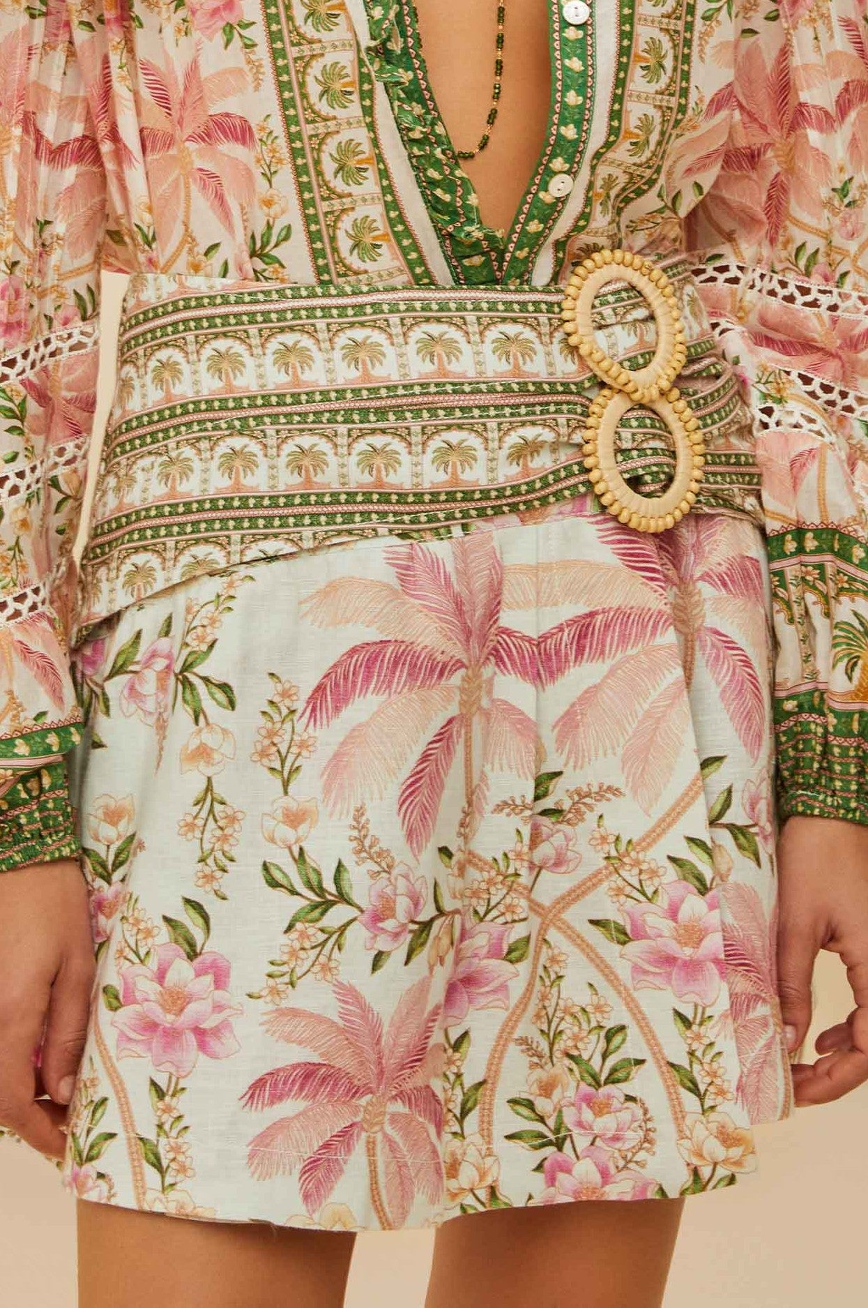 Palm Dream Off-white Double Waistband Mi